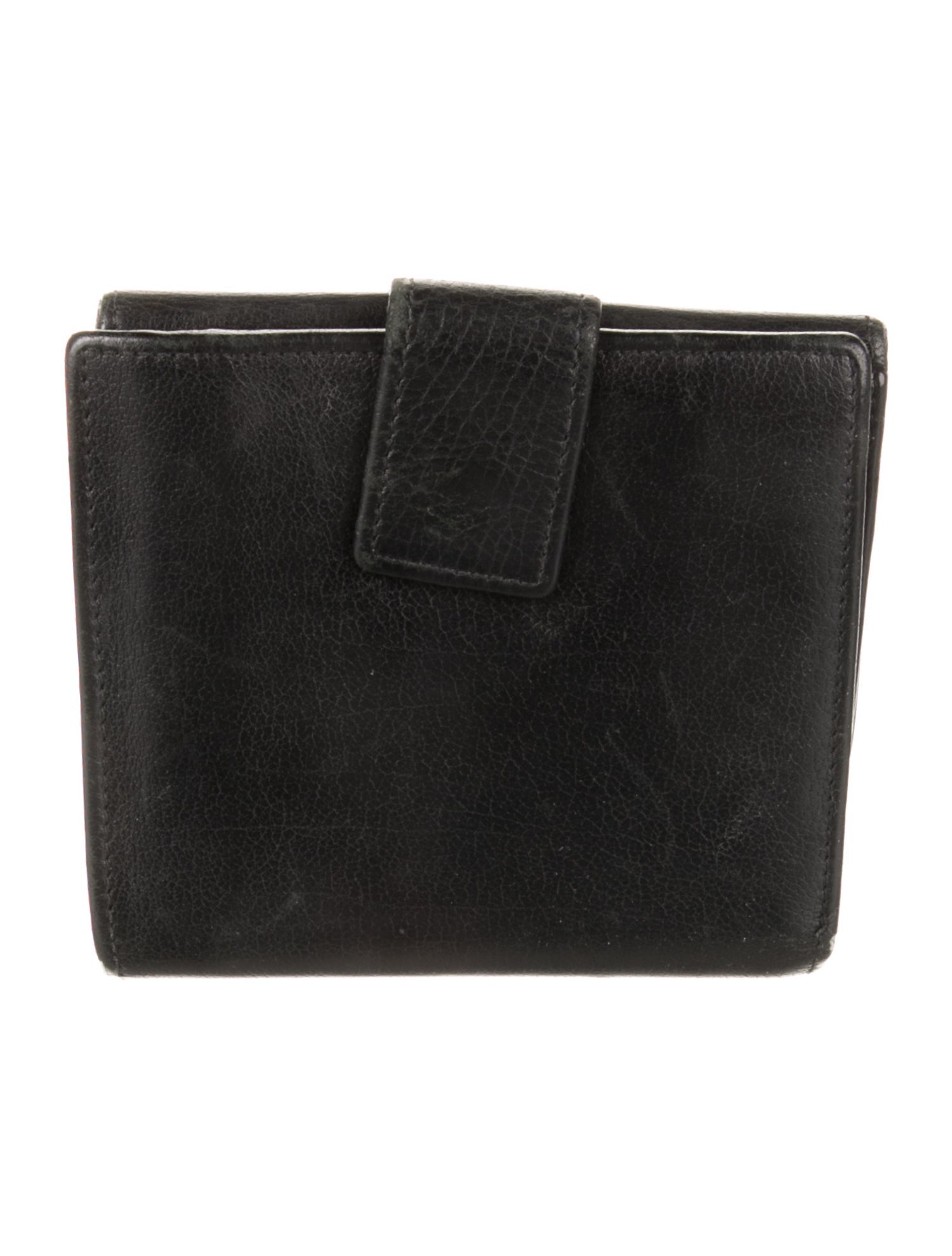 Yves Saint Laurent Leather Compact Wallet