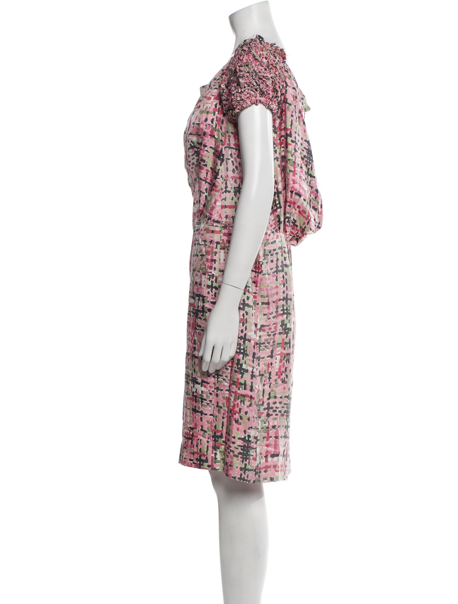 Yves Saint Laurent Silk Knee-Length Dress w/ Tags