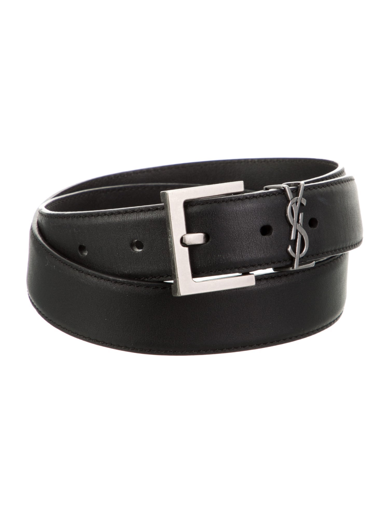 Yves Saint Laurent Skinny Leather Belt