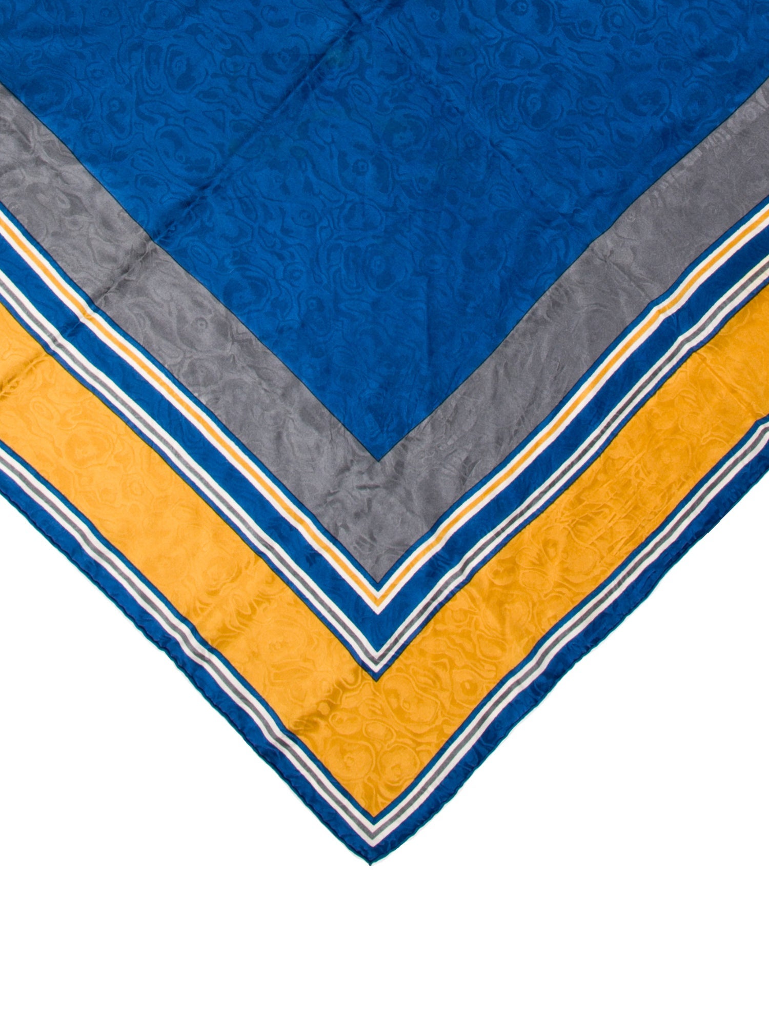 Yves Saint Laurent Silk Striped Scarf