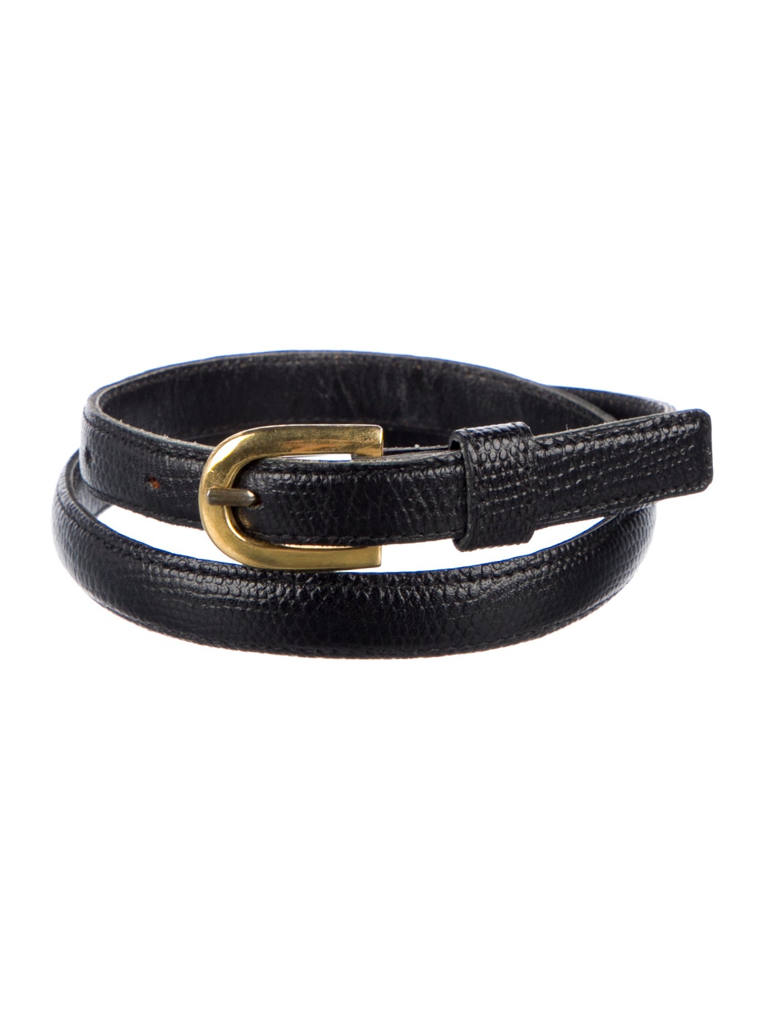 Yves Saint Laurent Skinny Leather Belt
