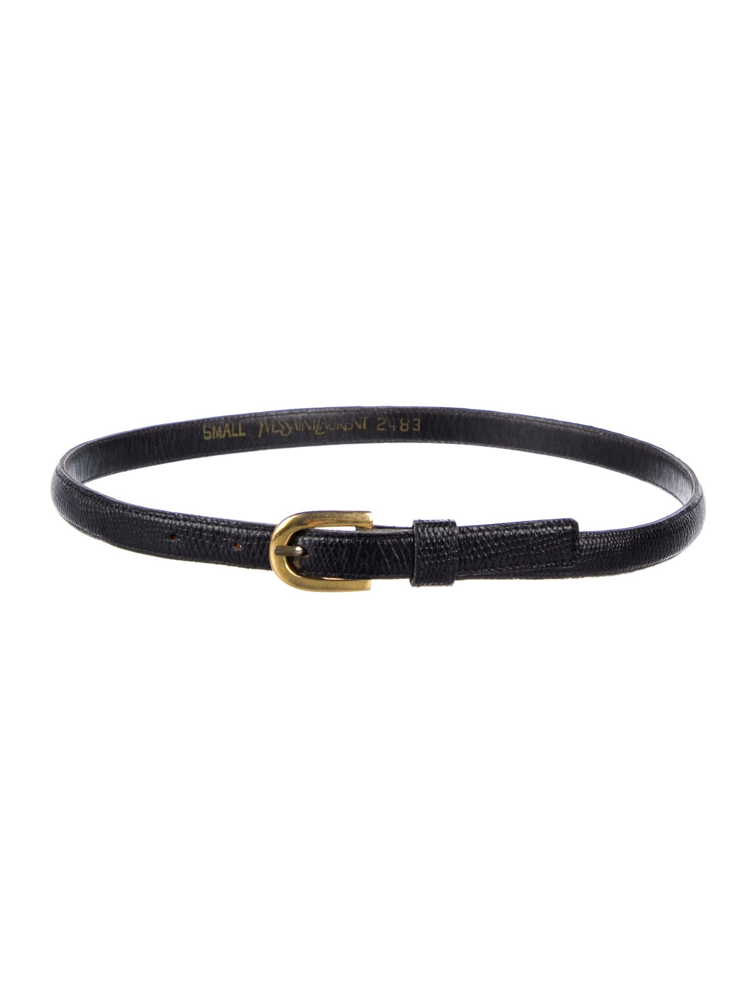 Yves Saint Laurent Skinny Leather Belt