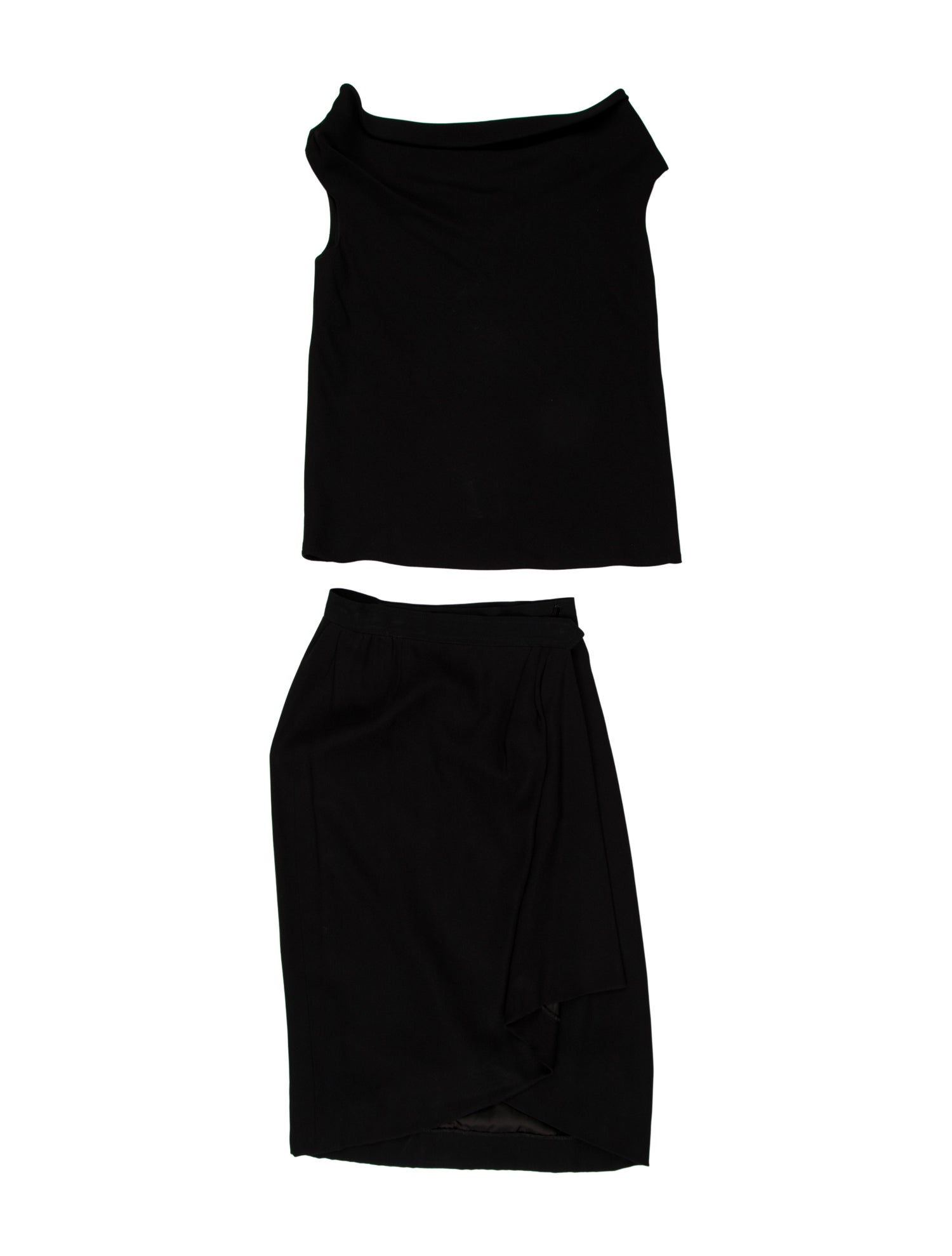 Yves Saint Laurent Rive Gauche Vintage Late 1970's - Early 1980's Skirt Set