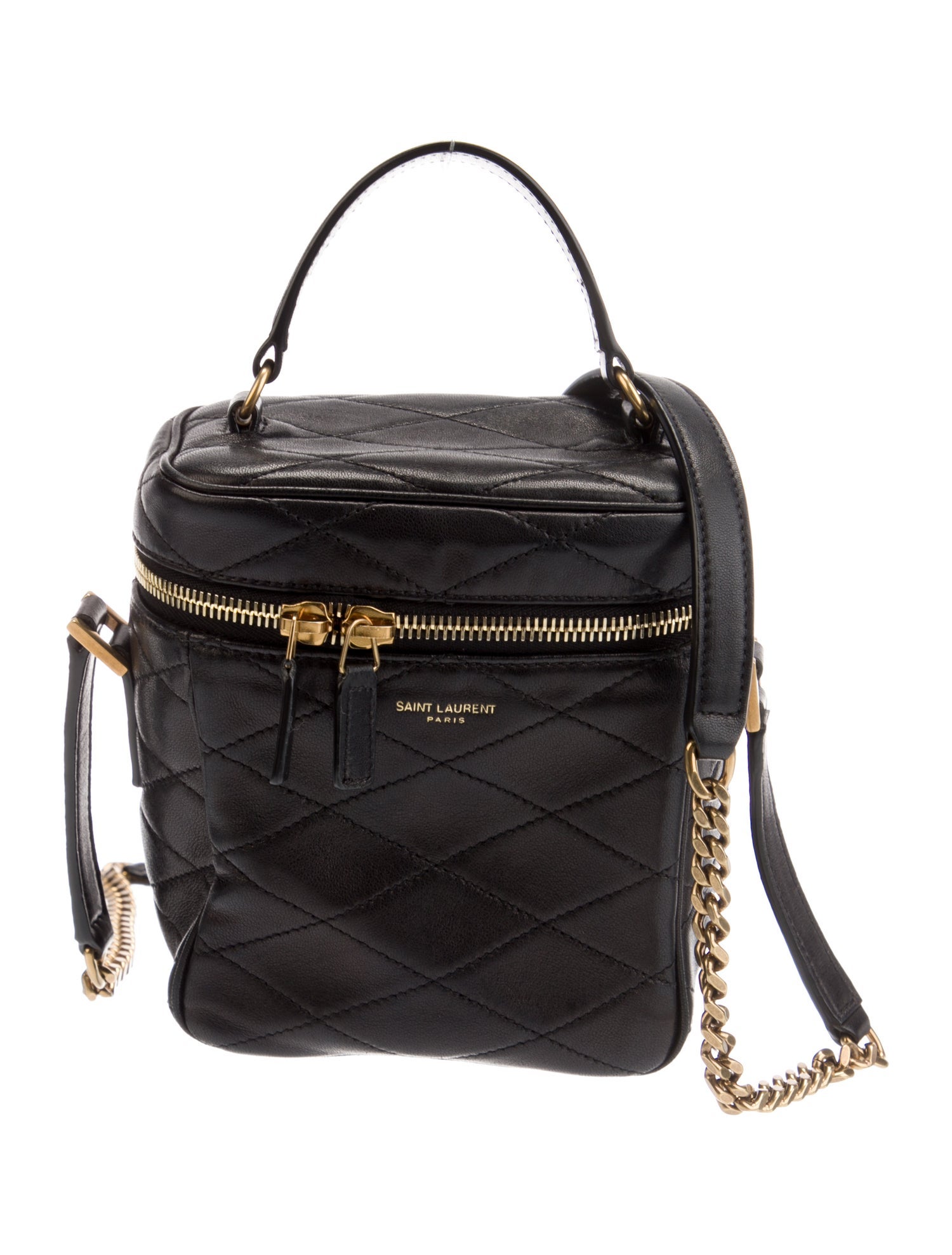 Saint Laurent Leather Vanity Case Shoulder Bag