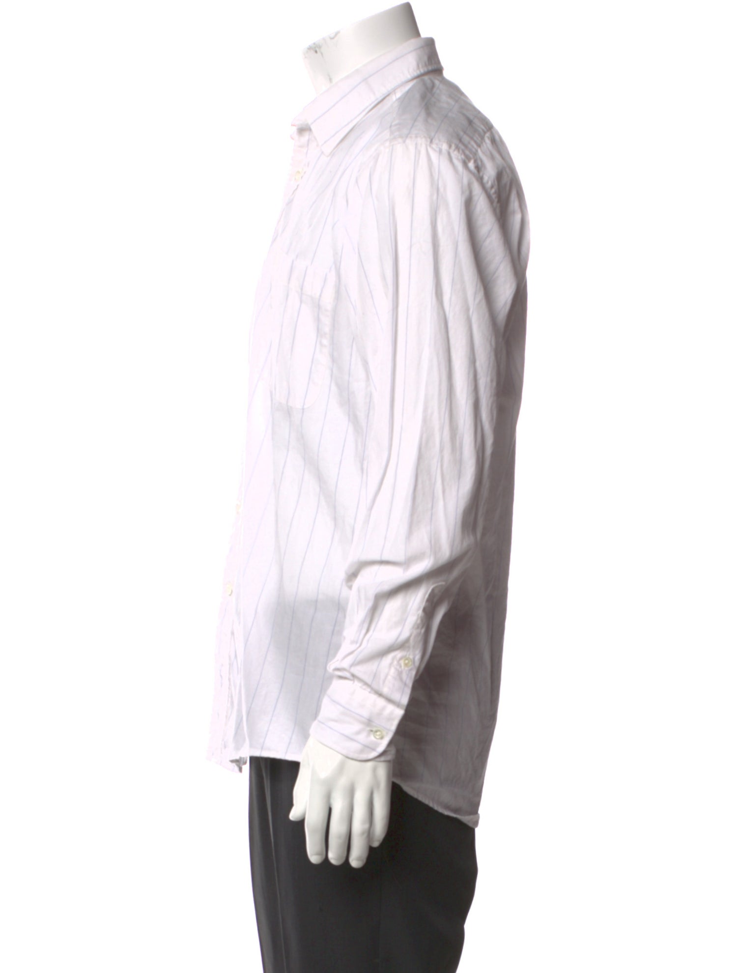 Yves Saint Laurent Striped Long Sleeve Shirt