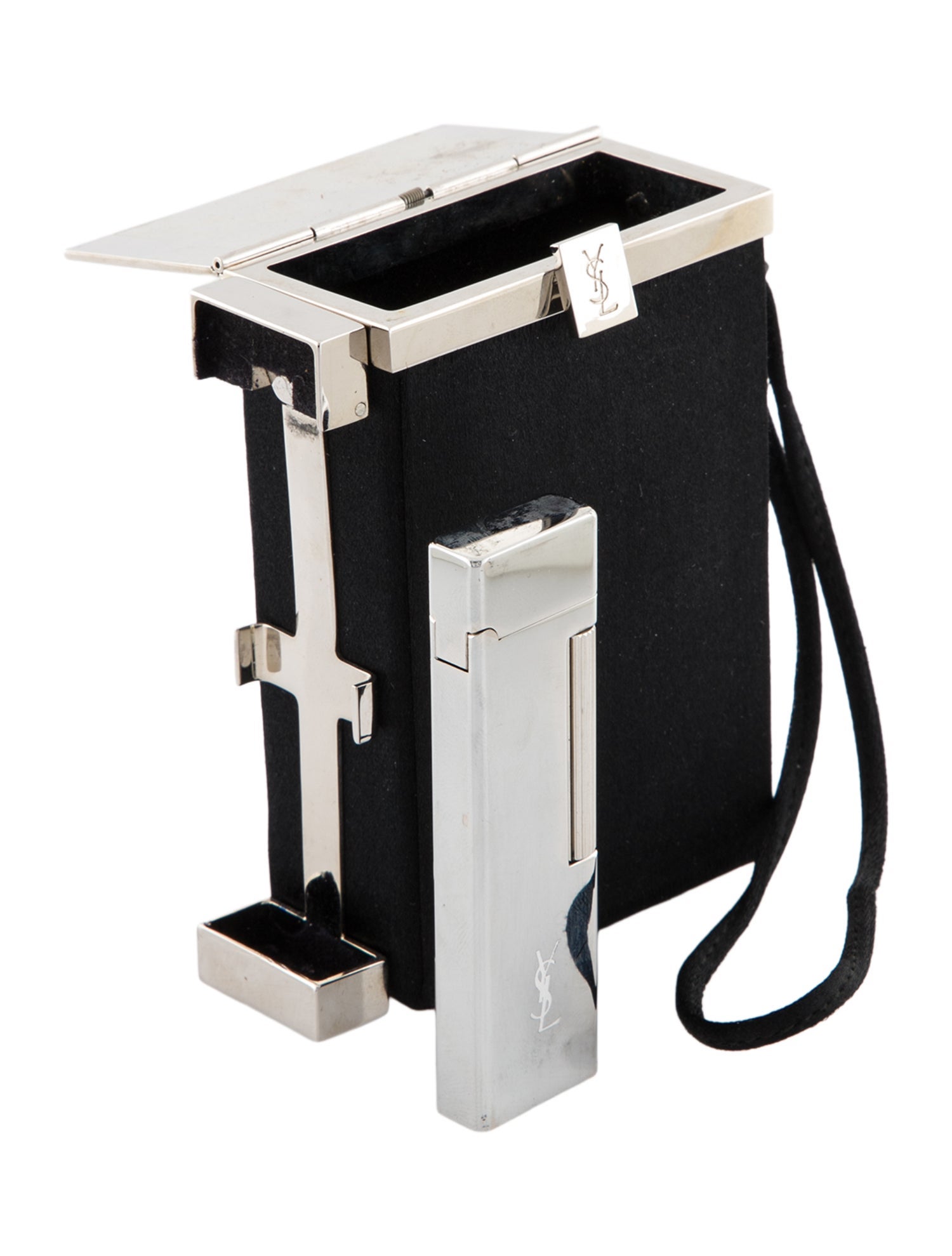 Yves Saint Laurent Compact Cigarette Case & Lighter Set