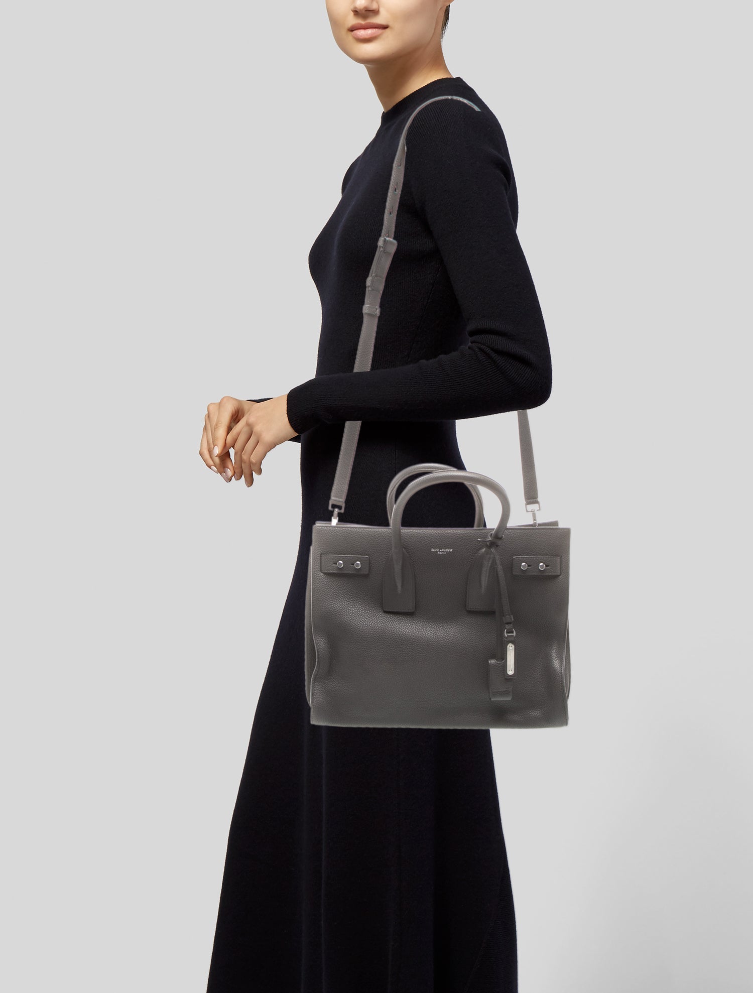 Saint Laurent Leather Sac De Jour