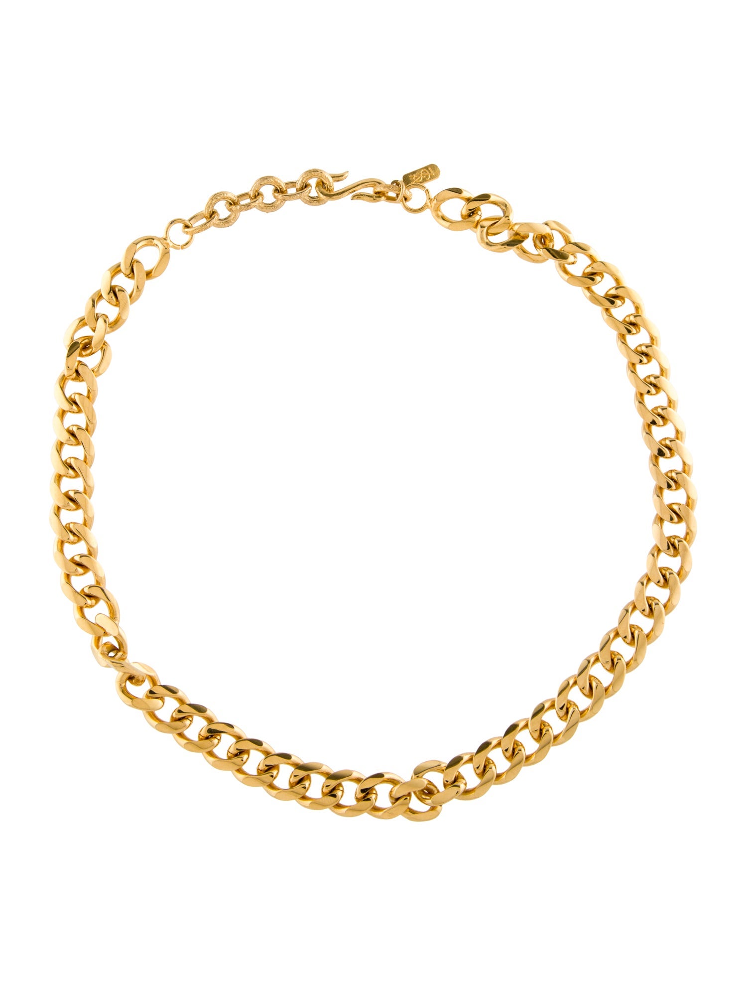 Yves Saint Laurent Curb Chain Necklace