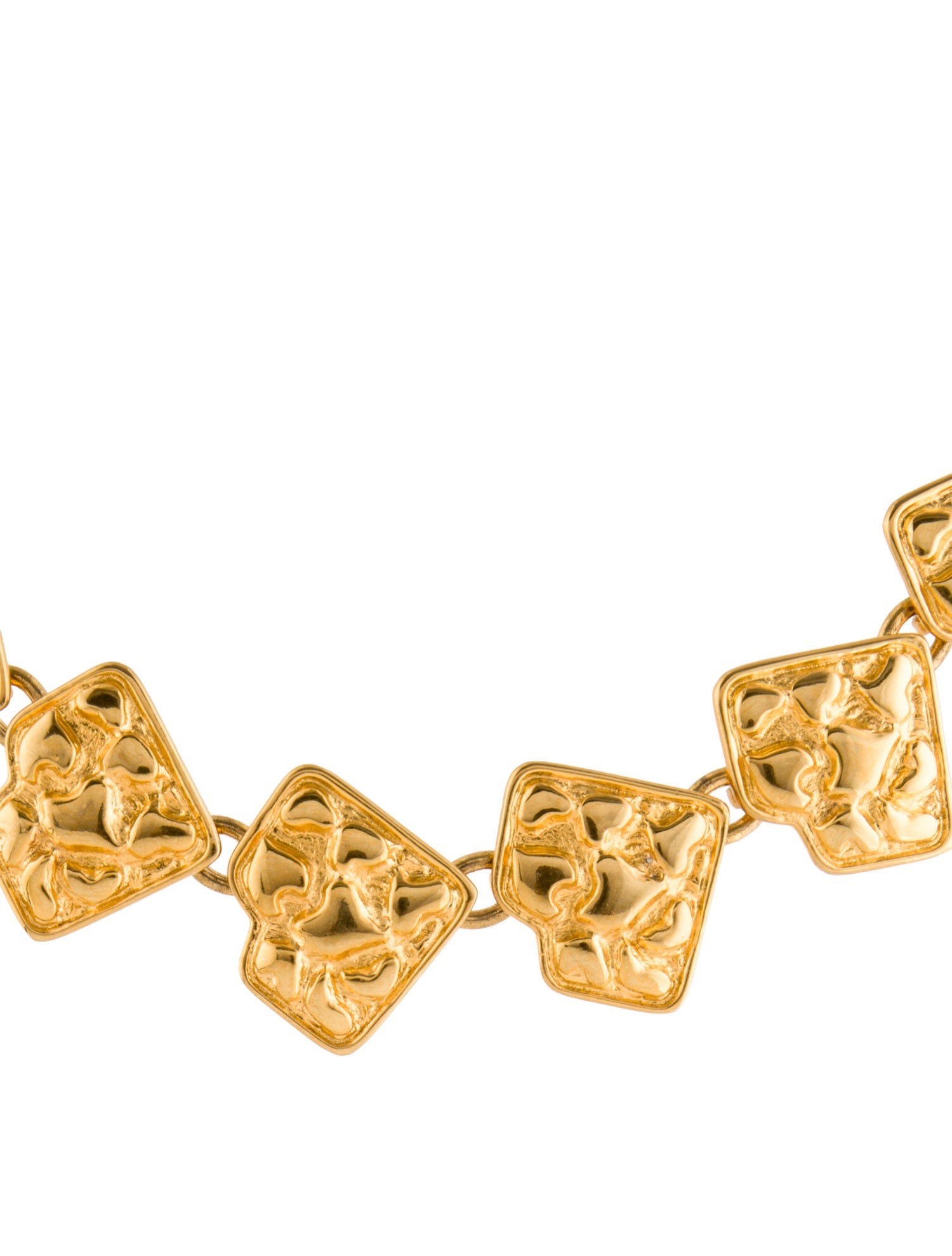 Yves Saint Laurent Vintage Heart Chain Necklace