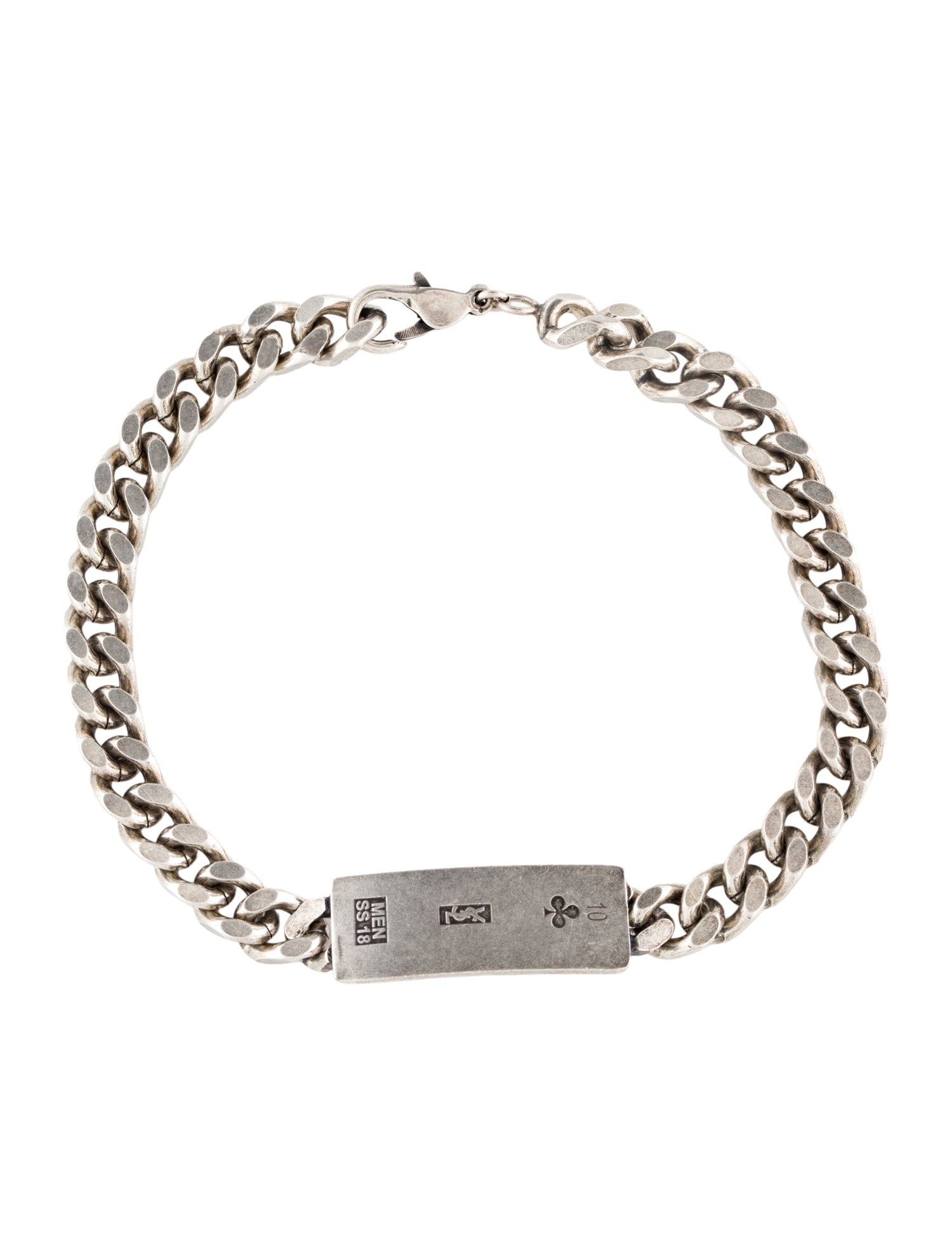 Yves Saint Laurent Plate ID Link Bracelet