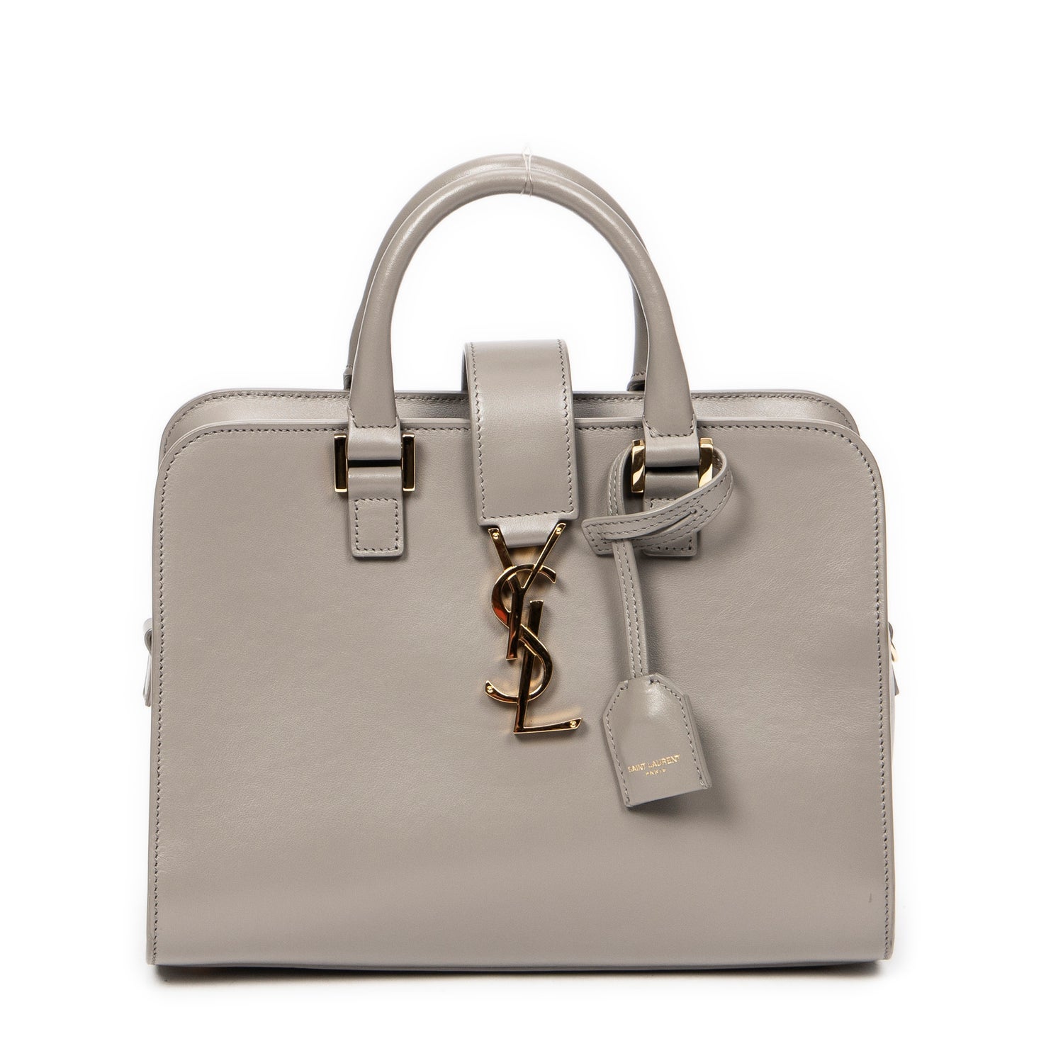 Yves Saint Laurent Leather Baby Monogram Cabas w/ Tags