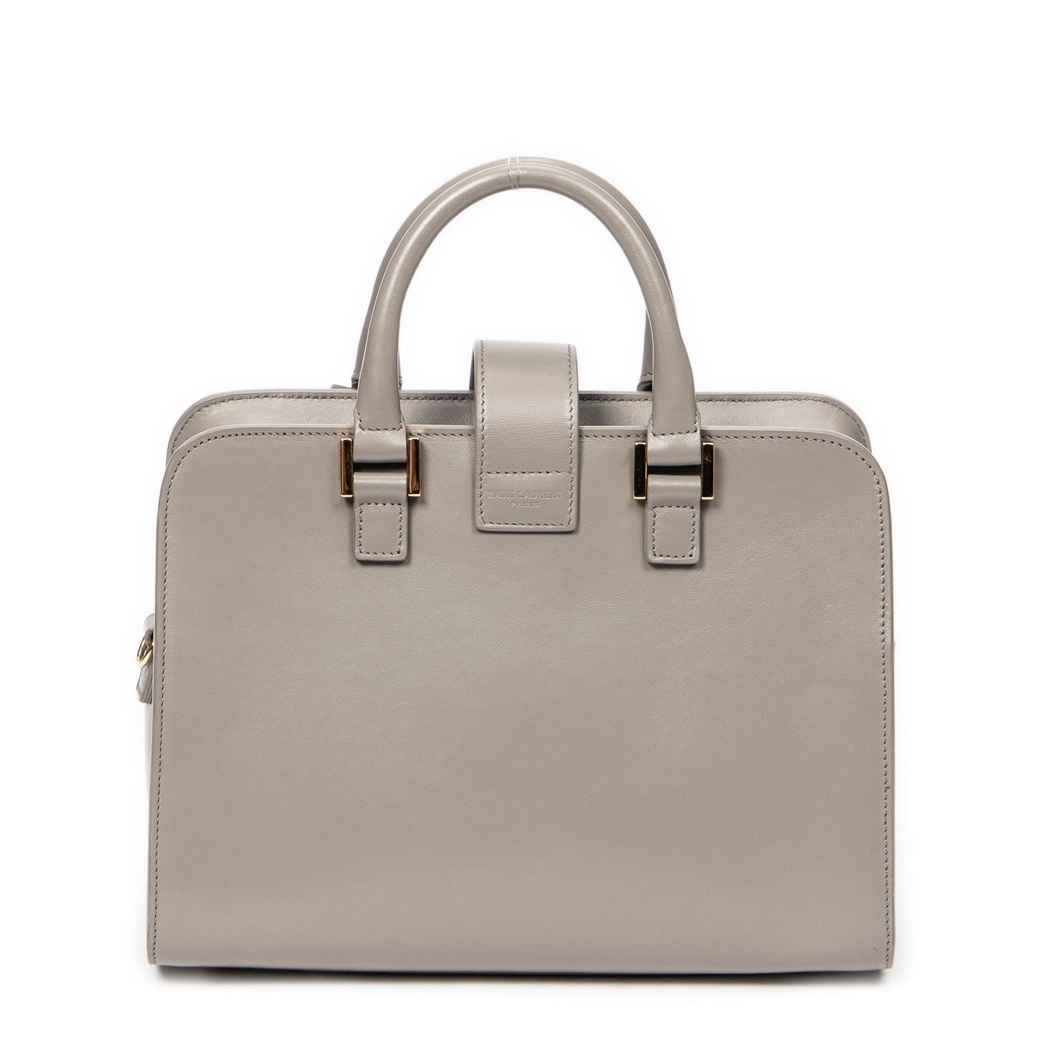 Yves Saint Laurent Leather Baby Monogram Cabas w/ Tags