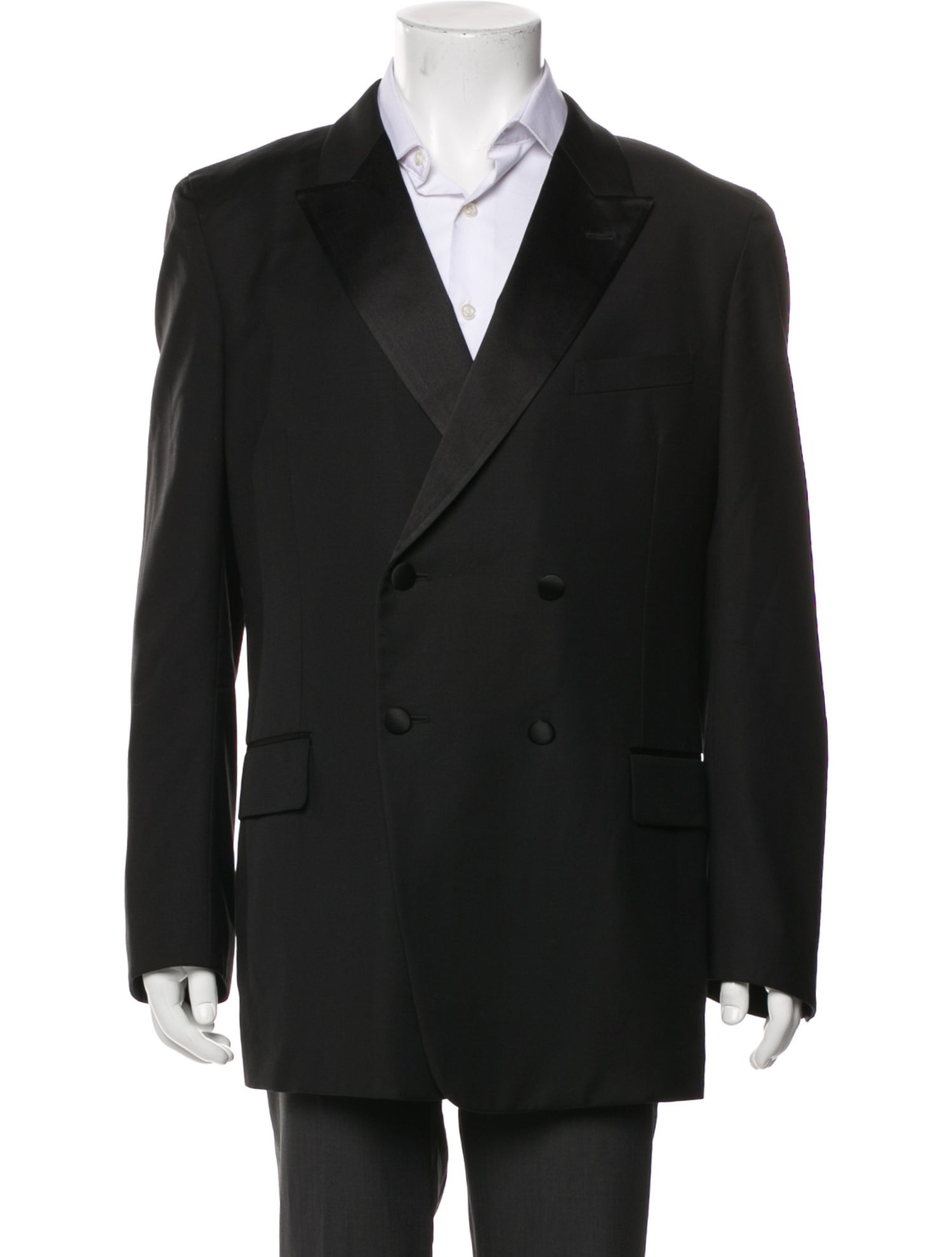 Yves Saint Laurent Solid Wool Blazer