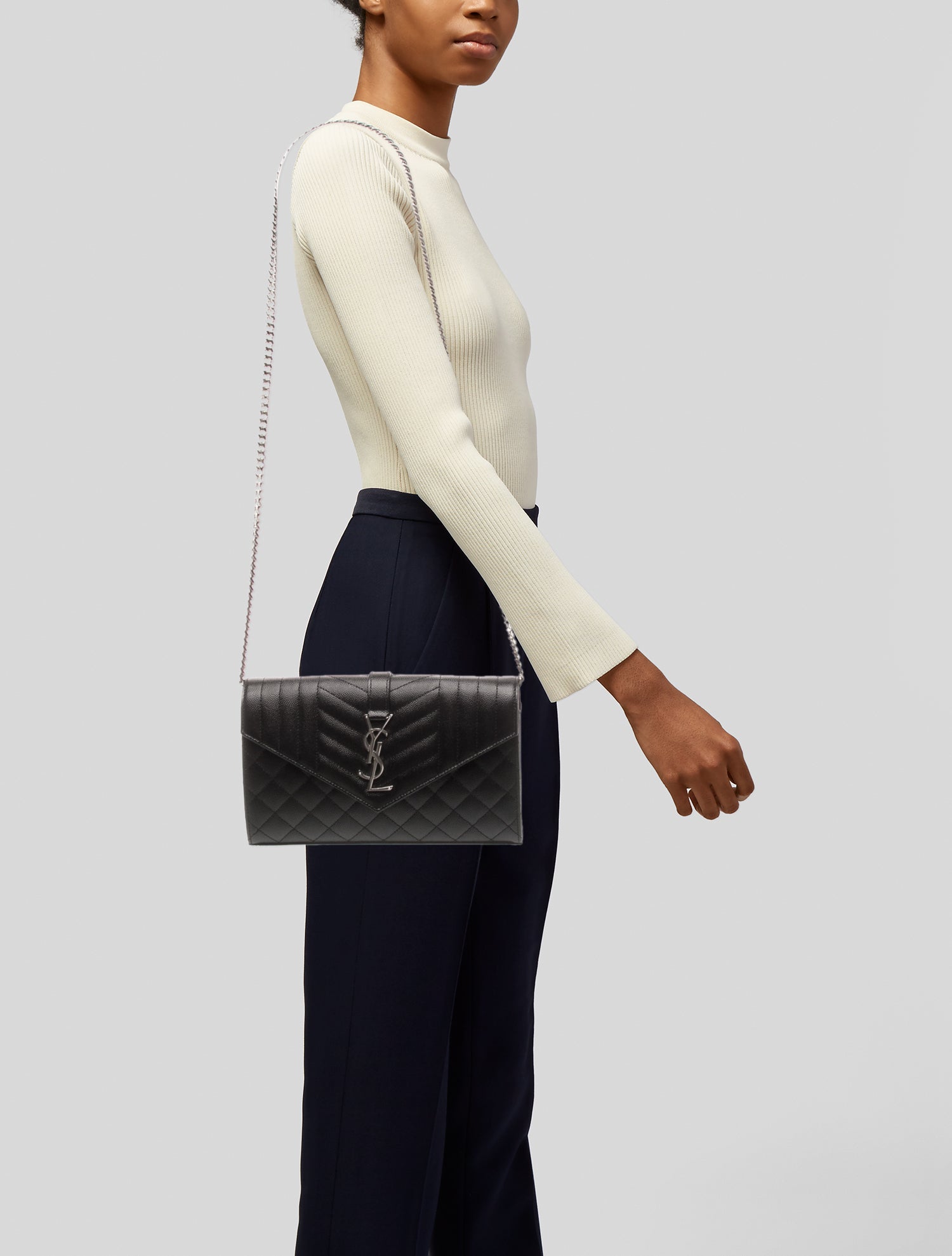 Saint Laurent Quilted Shoulder Bag