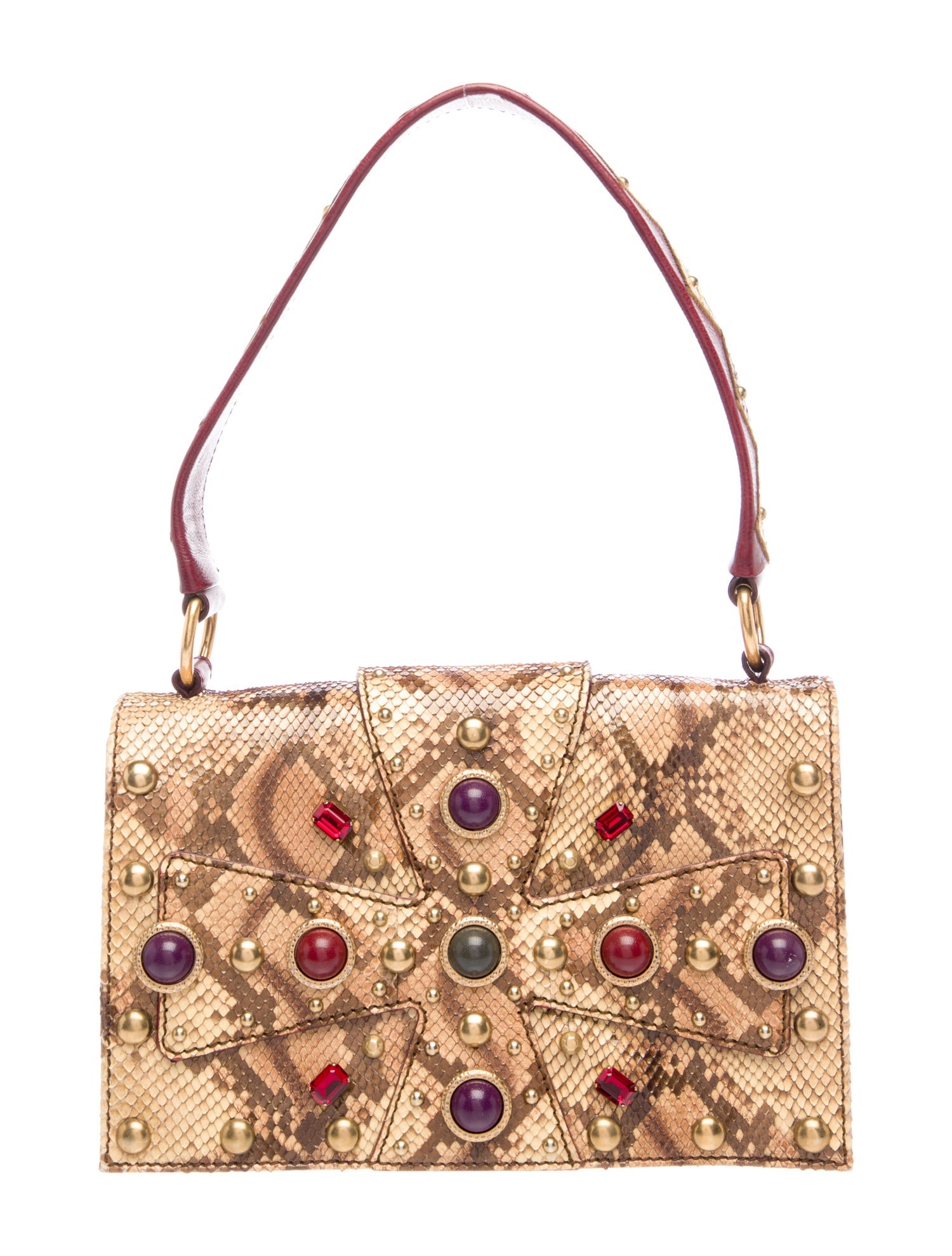 Yves Saint Laurent Python Top Handle Bag