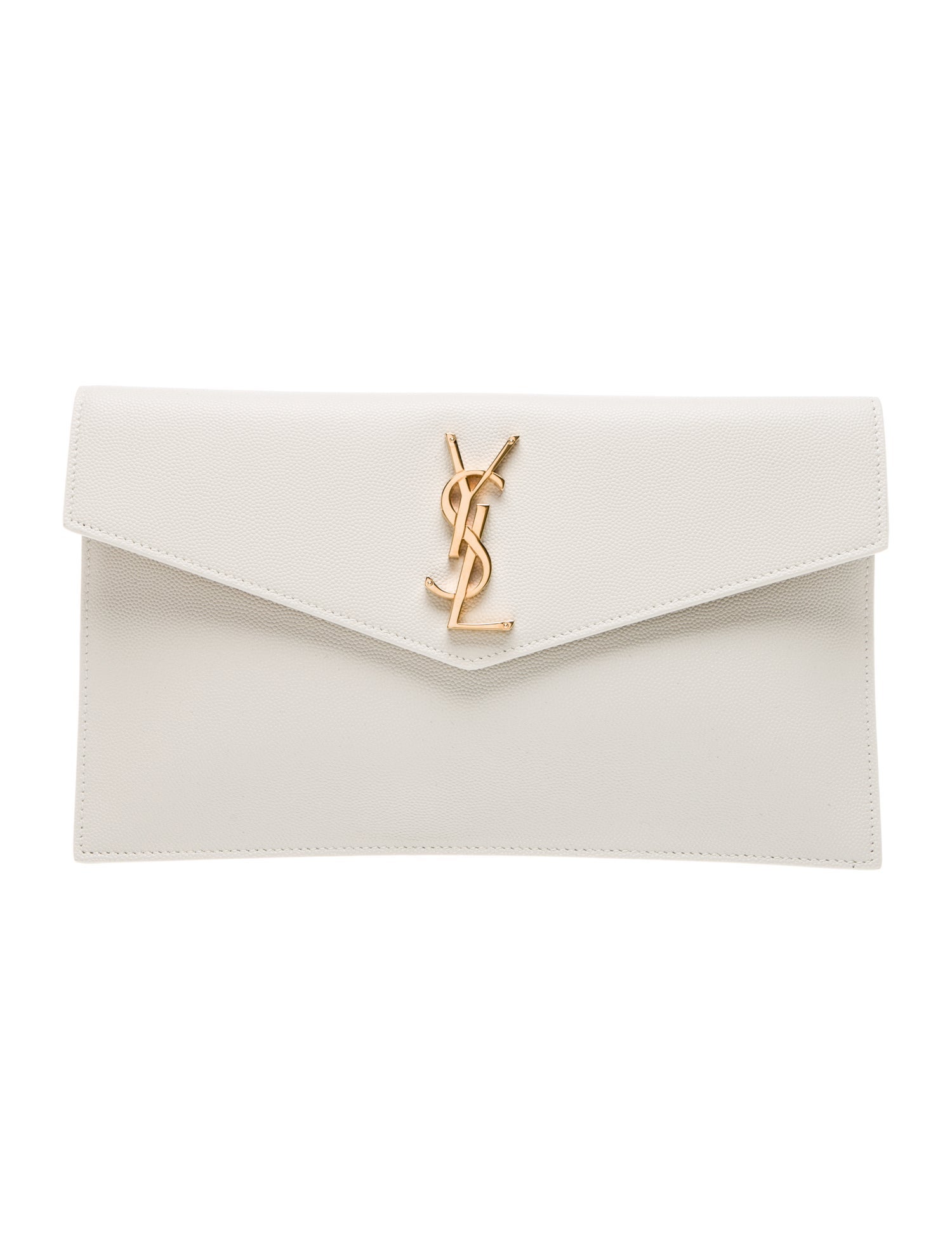 Saint Laurent Leather Clutch w/ Tags