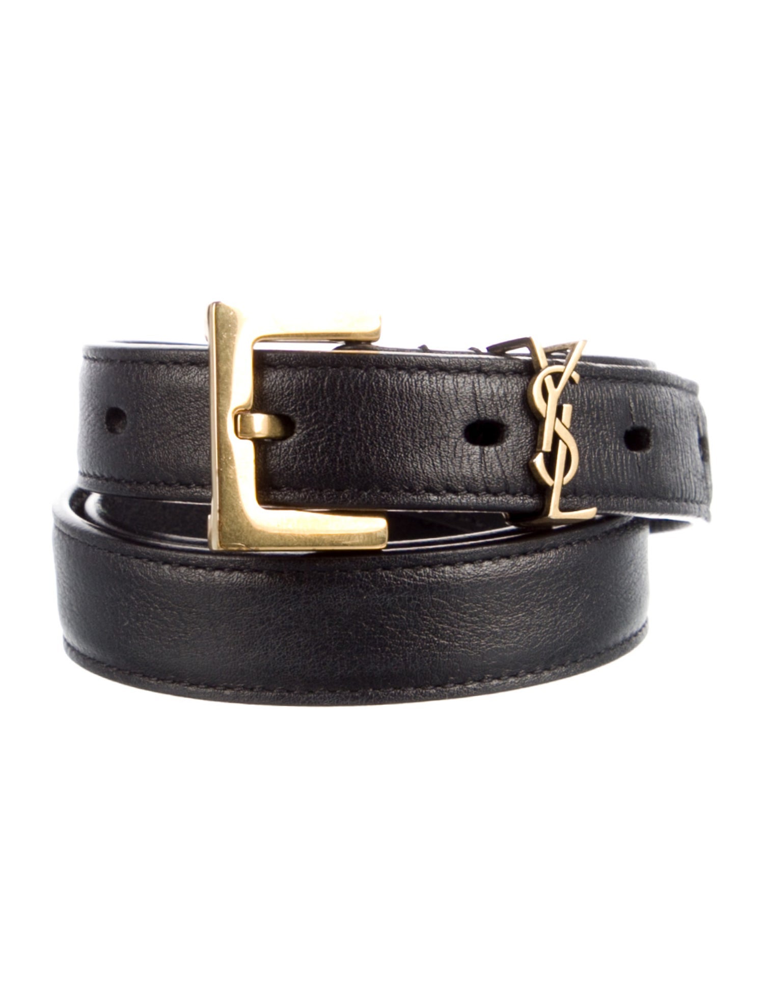 Yves Saint Laurent Skinny Leather Belt Kit