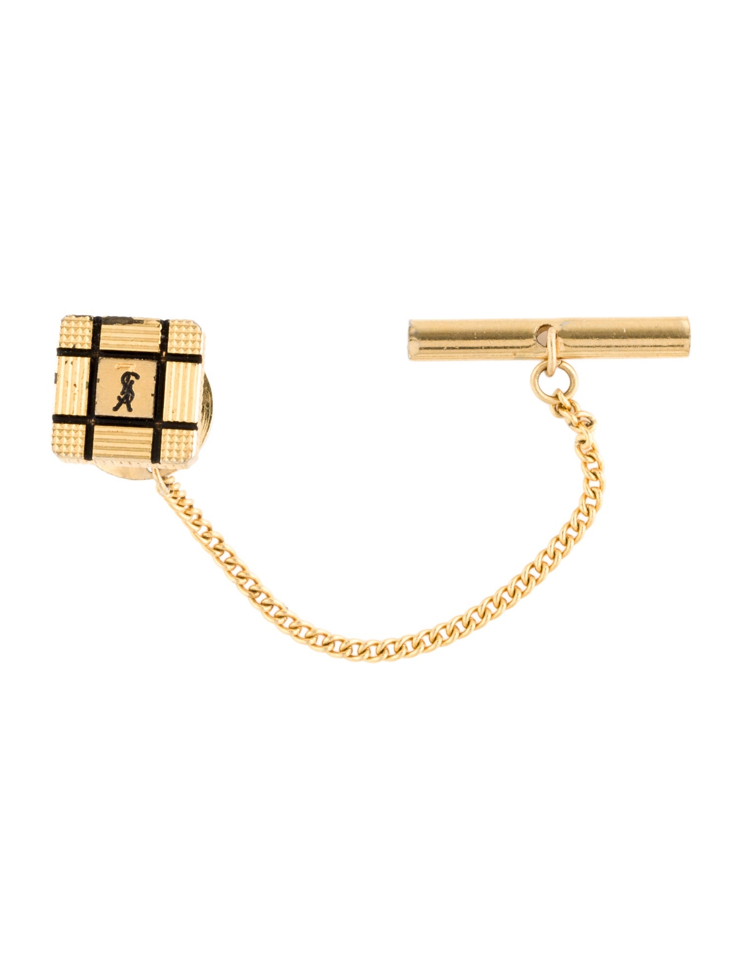 Yves Saint Laurent Vintage Enamel Tie Pin