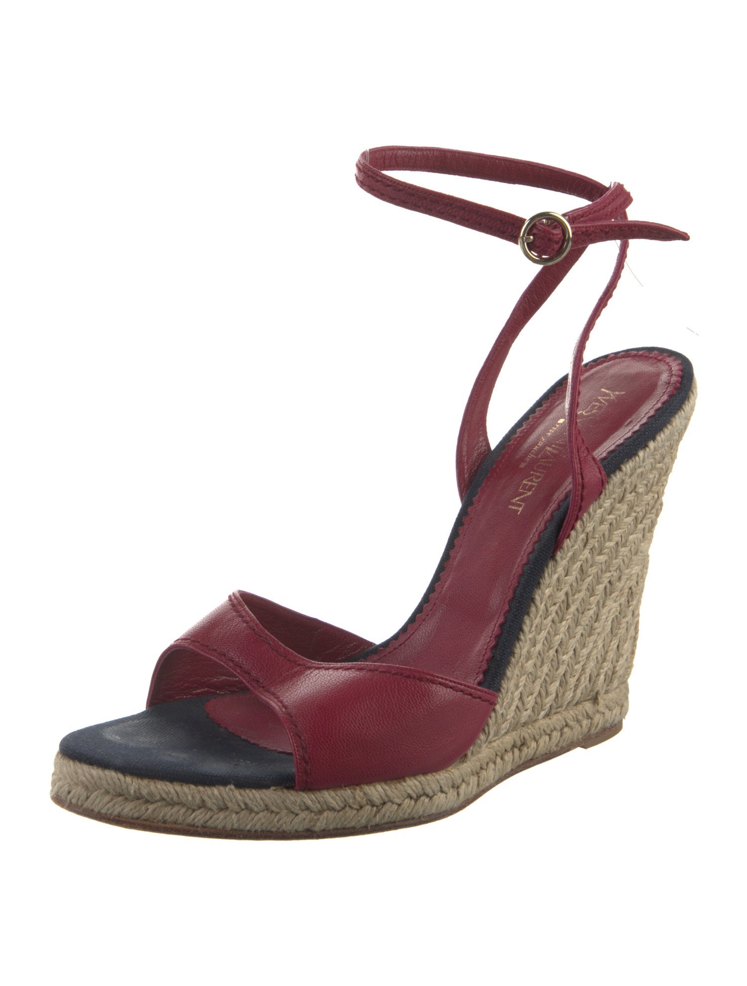 Yves Saint Laurent Leather Espadrilles