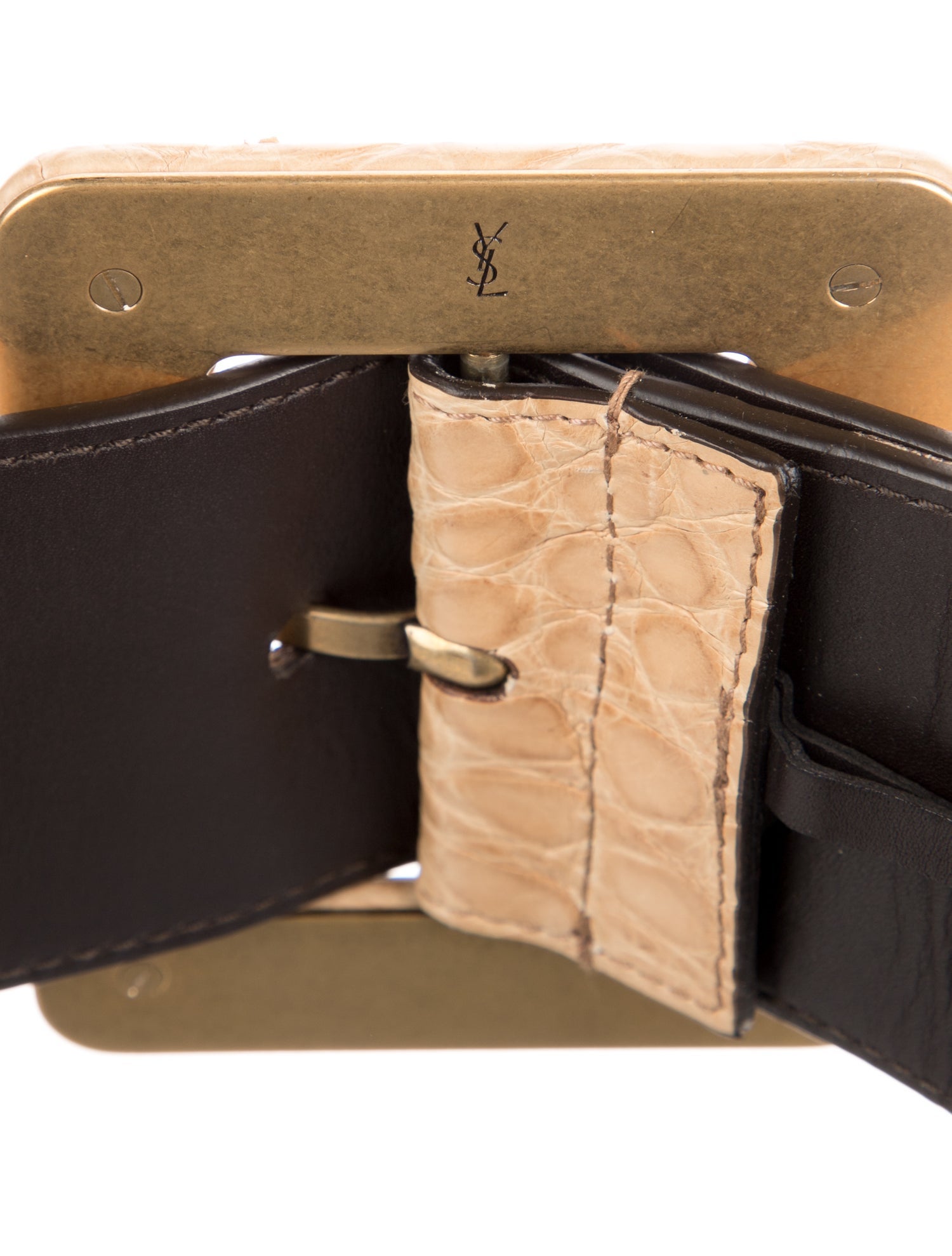 Yves Saint Laurent Wide Leather Waist Belt