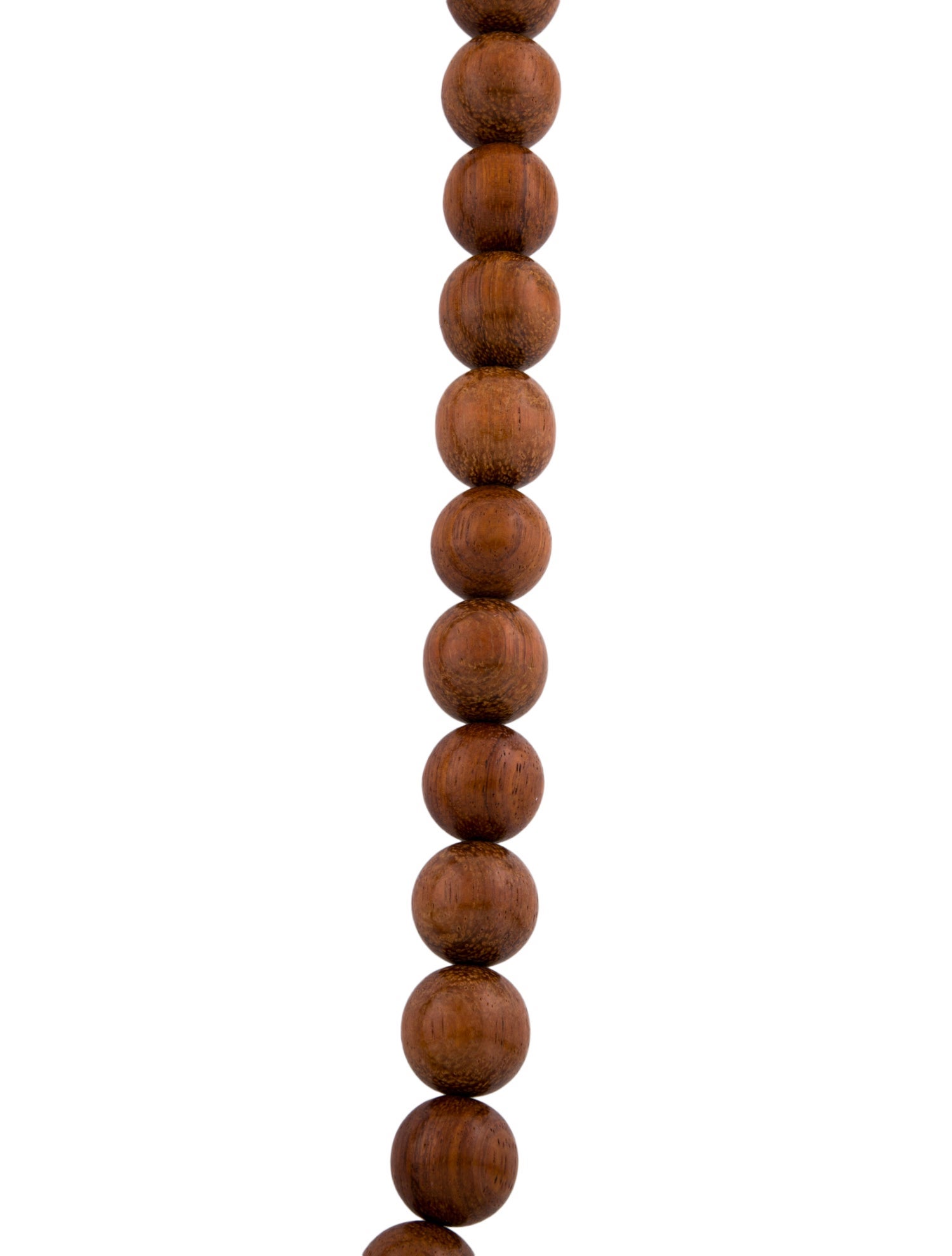 Yves Saint Laurent Vintage Wood & Velvet Bead Necklace