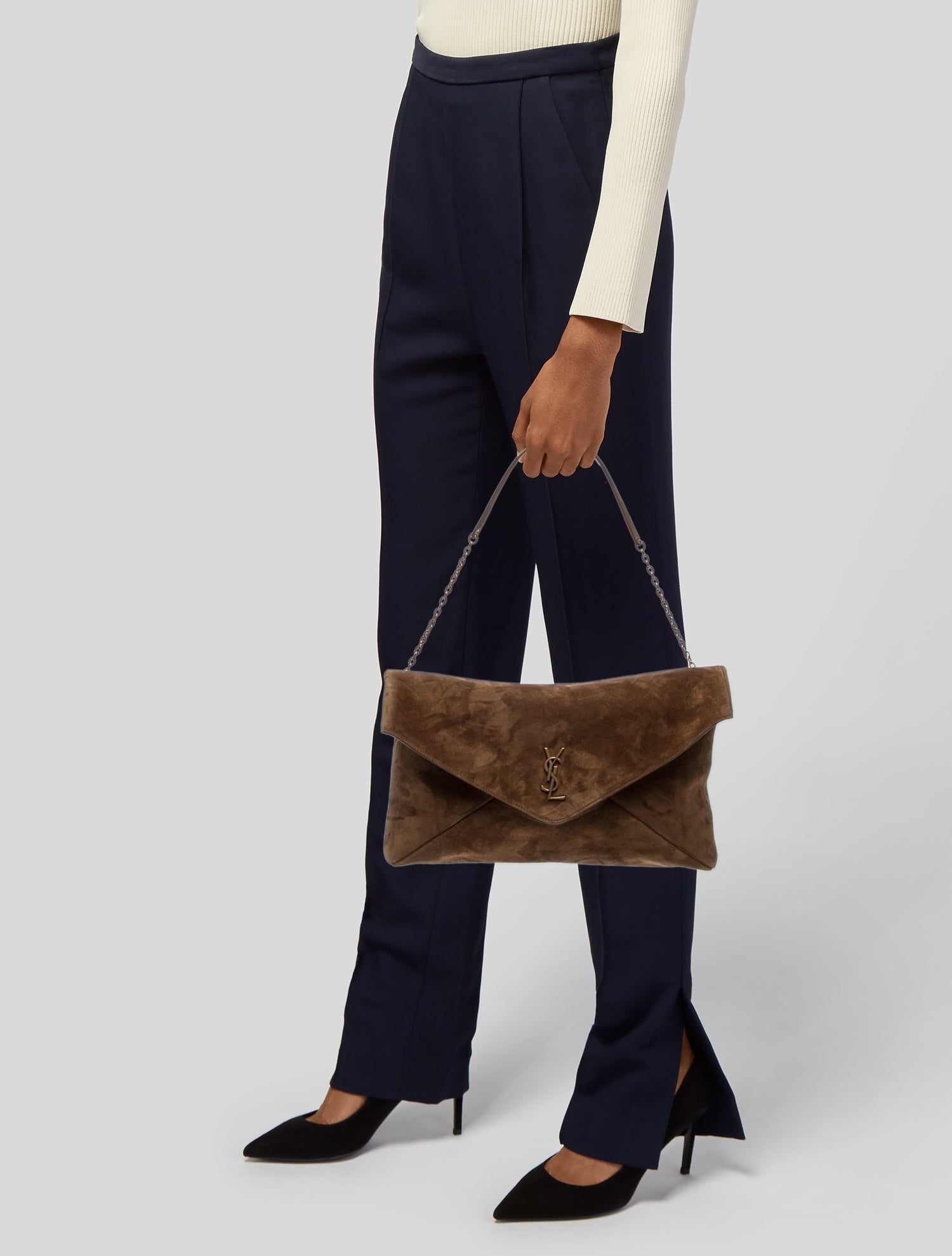Yves Saint Laurent Suede Saint Laurent Cassandre 2025