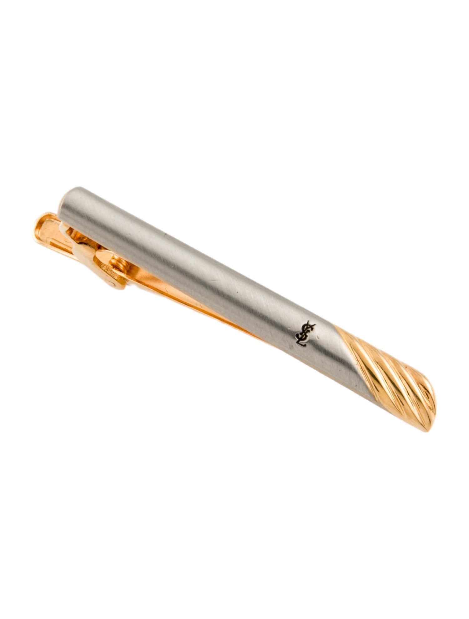 Yves Saint Laurent Vintage Two-Tone Tie Clip