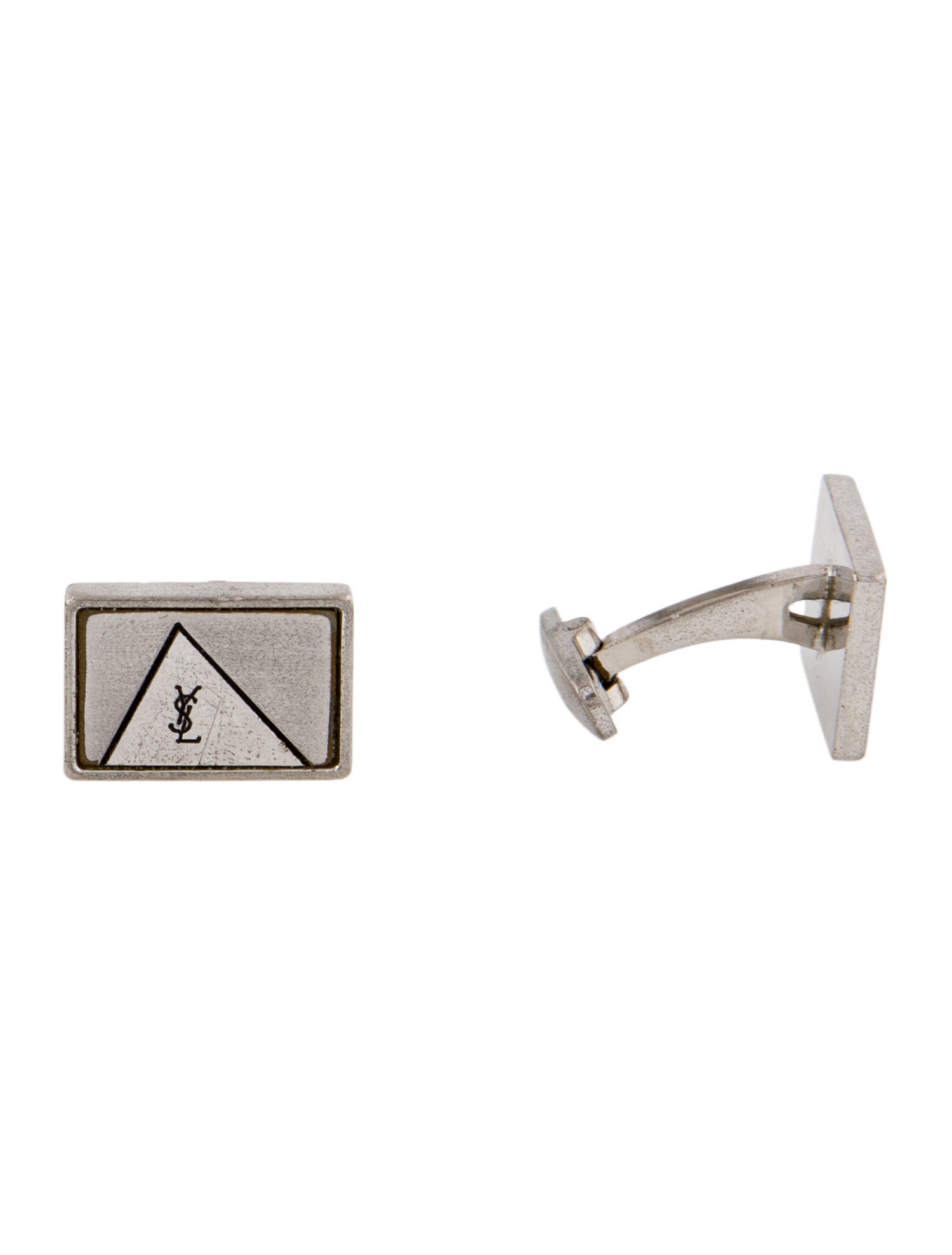 Yves Saint Laurent Vintage Logo Cufflinks