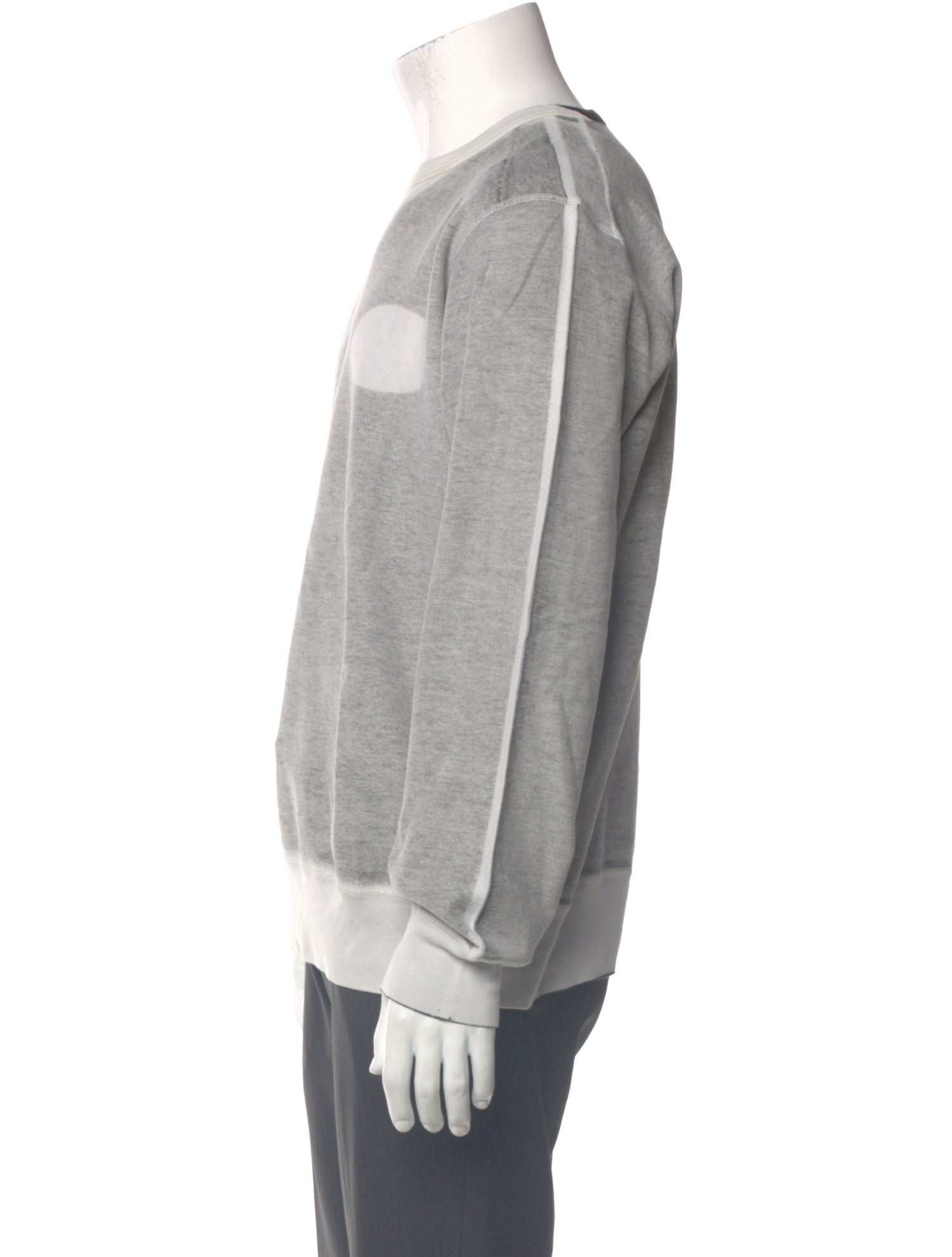 Yves Saint Laurent V-Neck Long Sleeve Henley