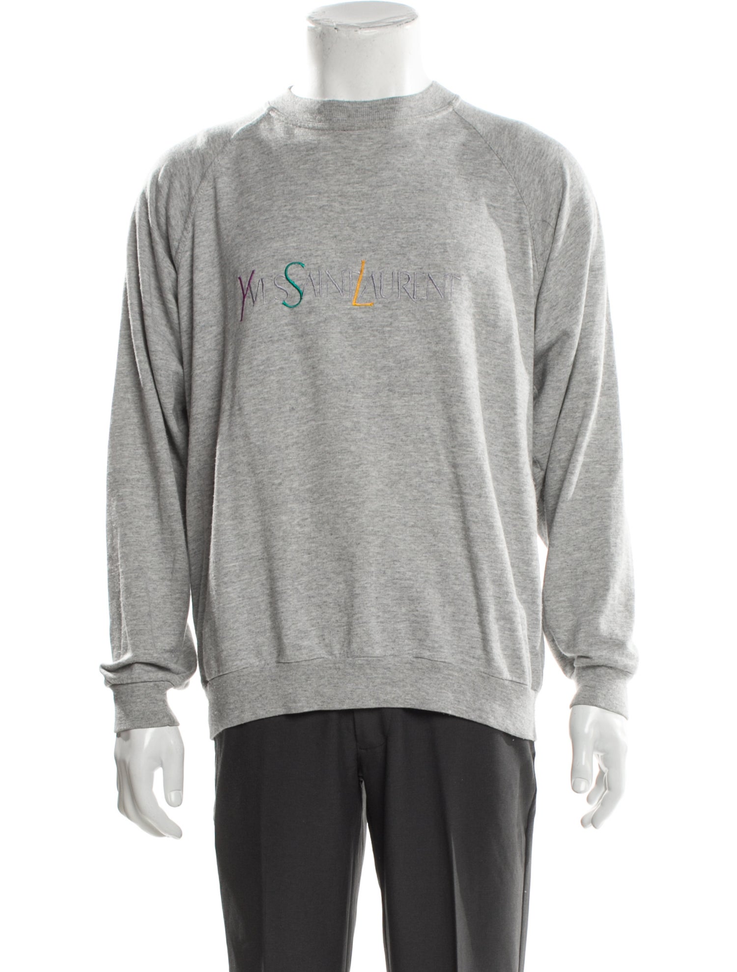 Yves Saint Laurent Vintage Graphic Print Sweatshirt