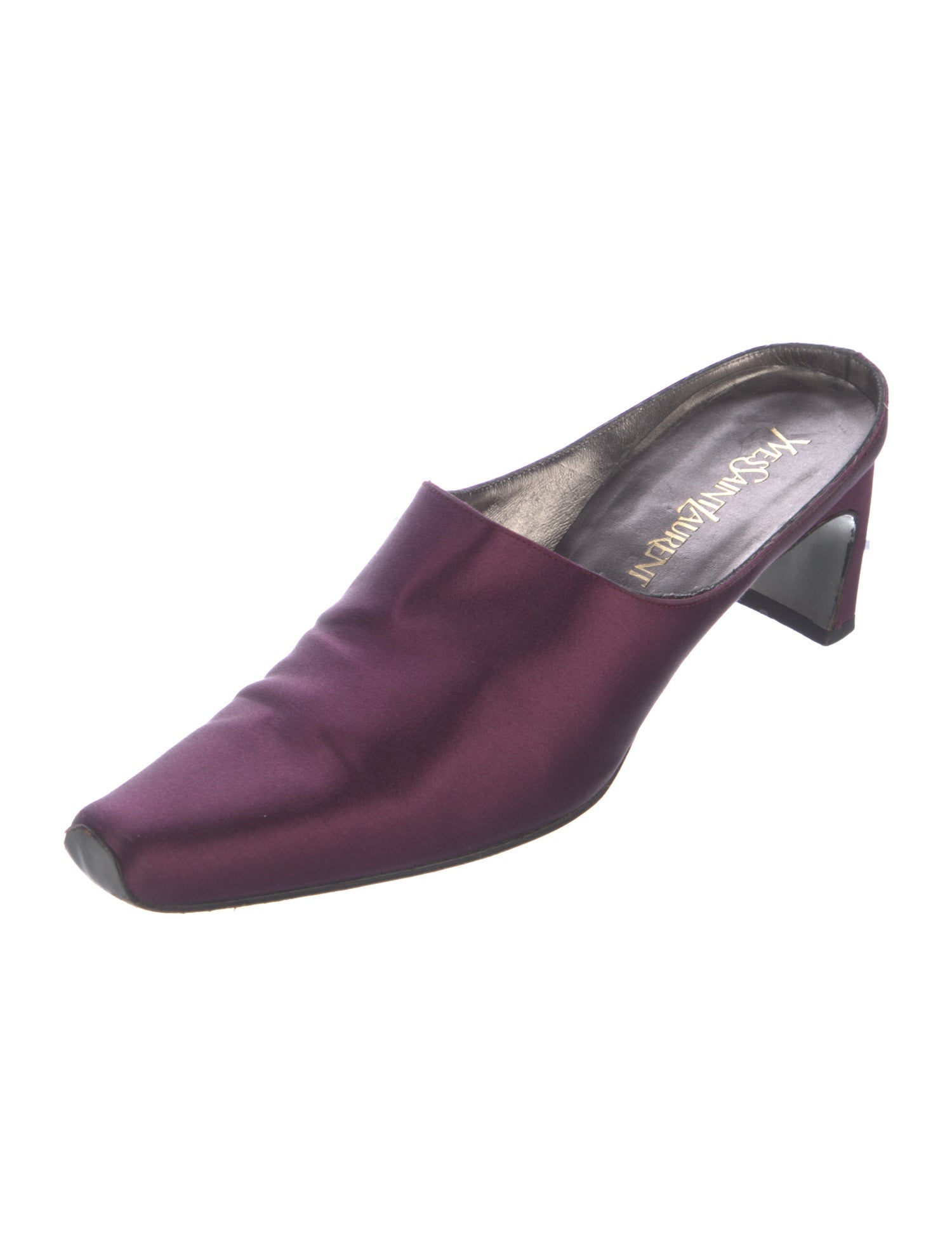 Yves Saint Laurent Vintage Satin Mules
