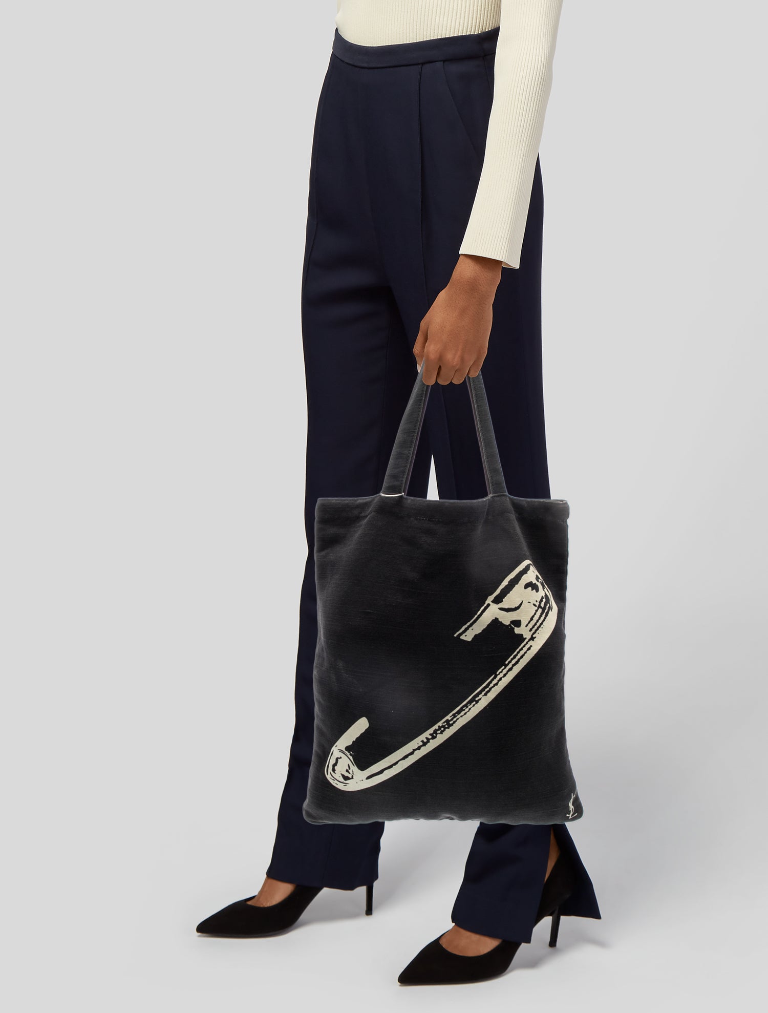 Yves Saint Laurent Canvas Tote Vintage