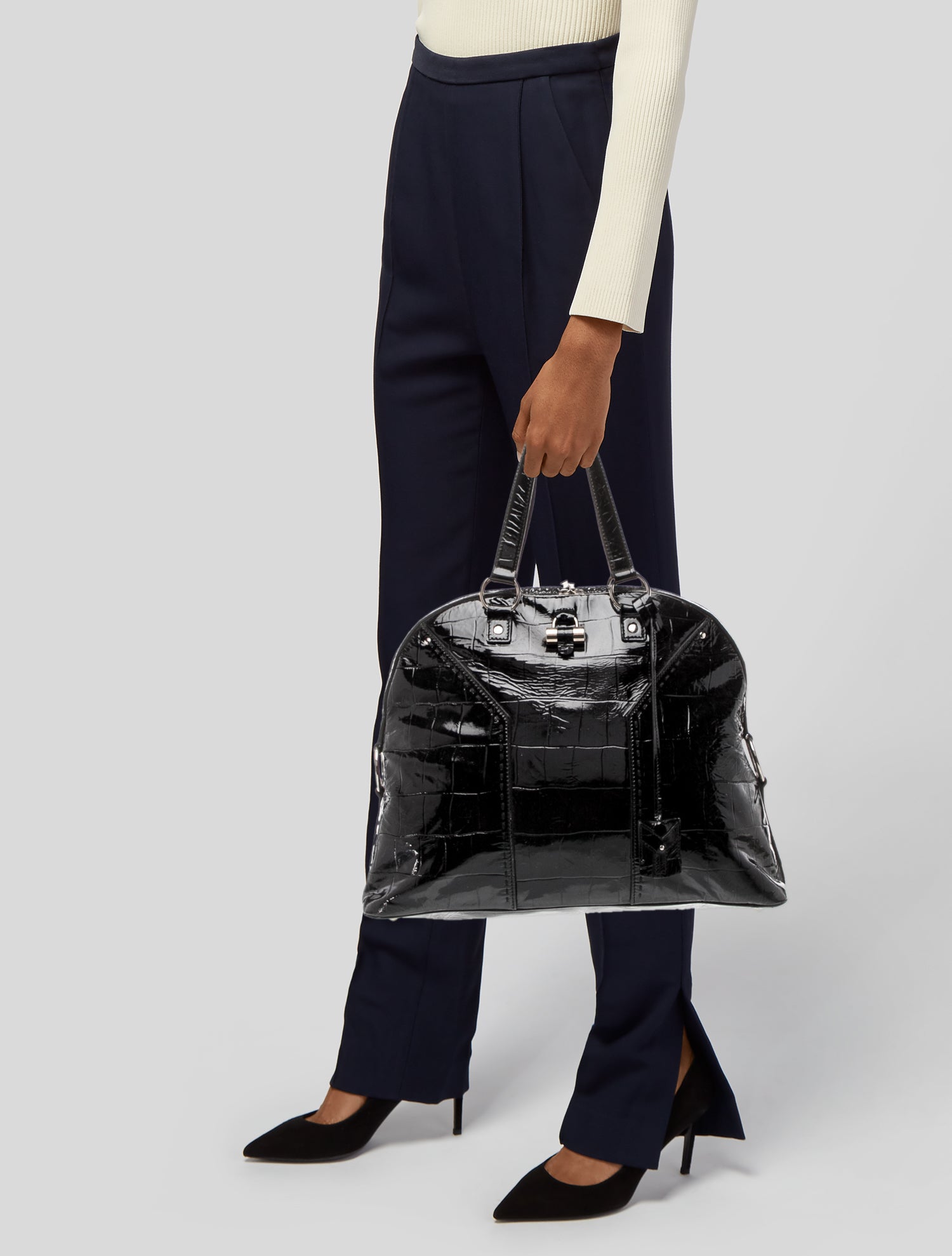 Yves Saint Laurent Patent Leather Shoulder Bag