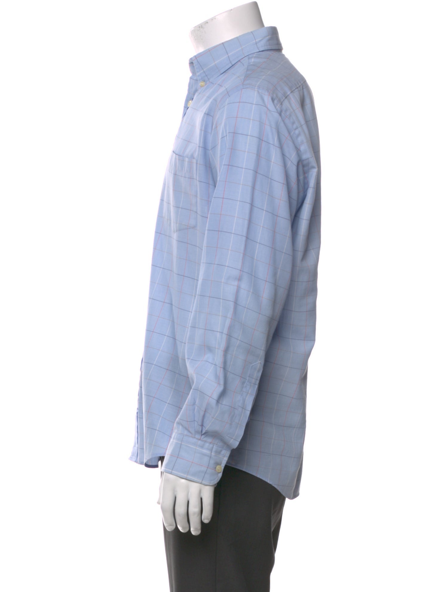 Yves Saint Laurent Vintage Plaid Print Shirt
