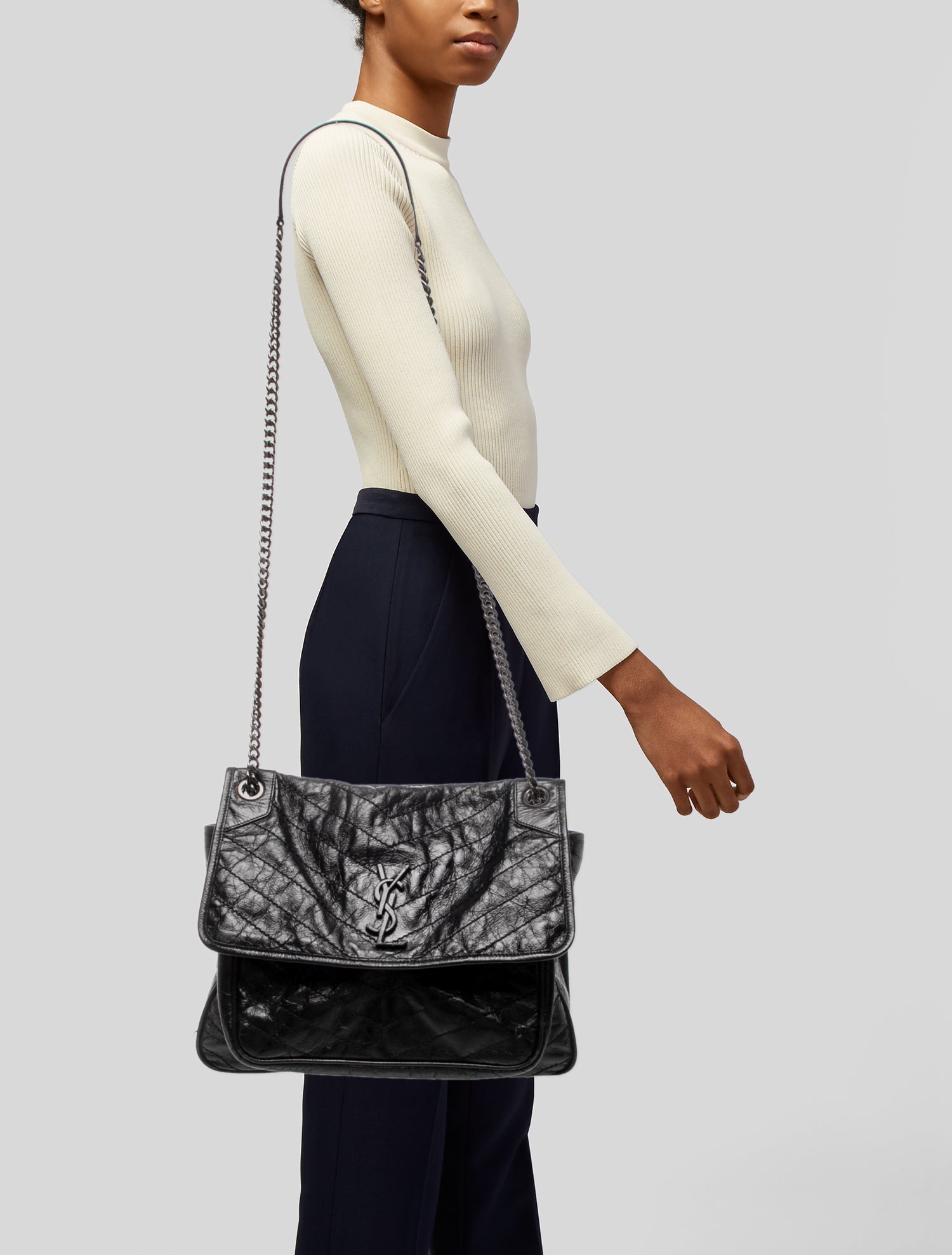 Saint Laurent Leather Niki Medium