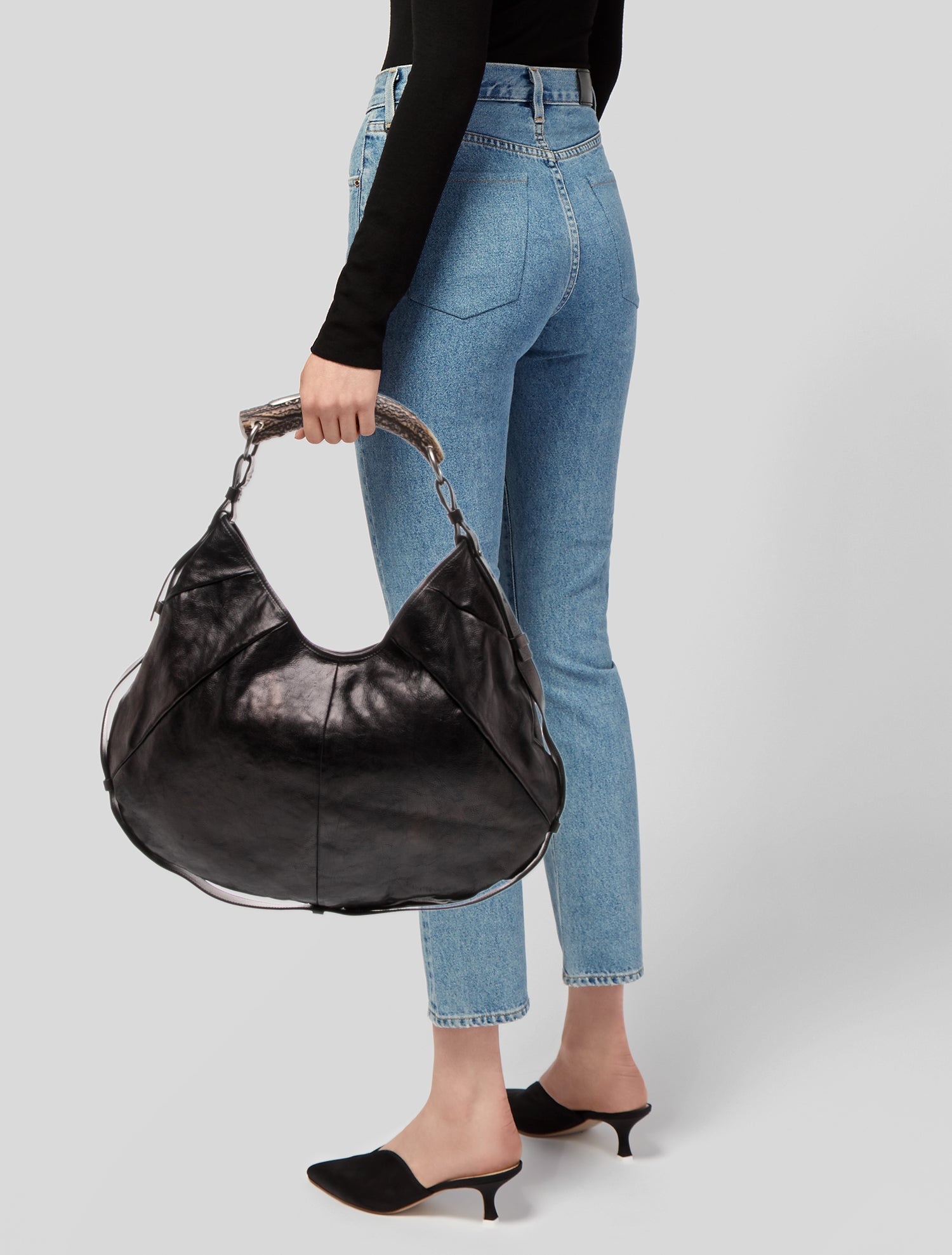 Yves Saint Laurent Leather Yves Saint Mombasa hobo bag