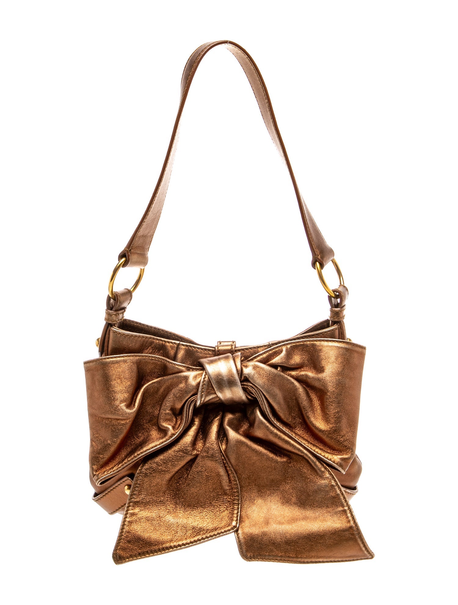 Yves Saint Laurent Rive Gauche Leather Shoulder Bag Vintage