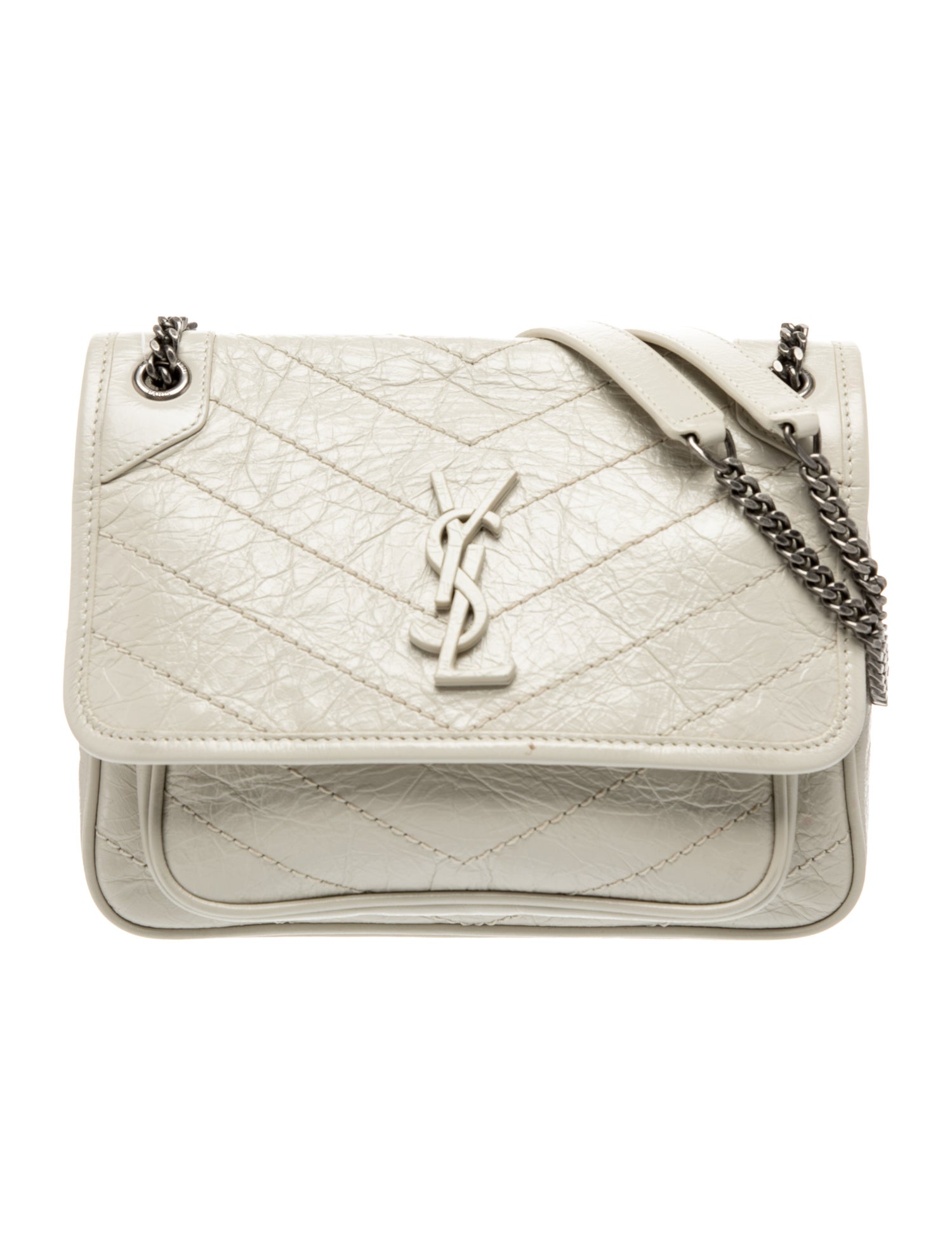 Saint Laurent Chevron Niki Baby Shoulder BAG