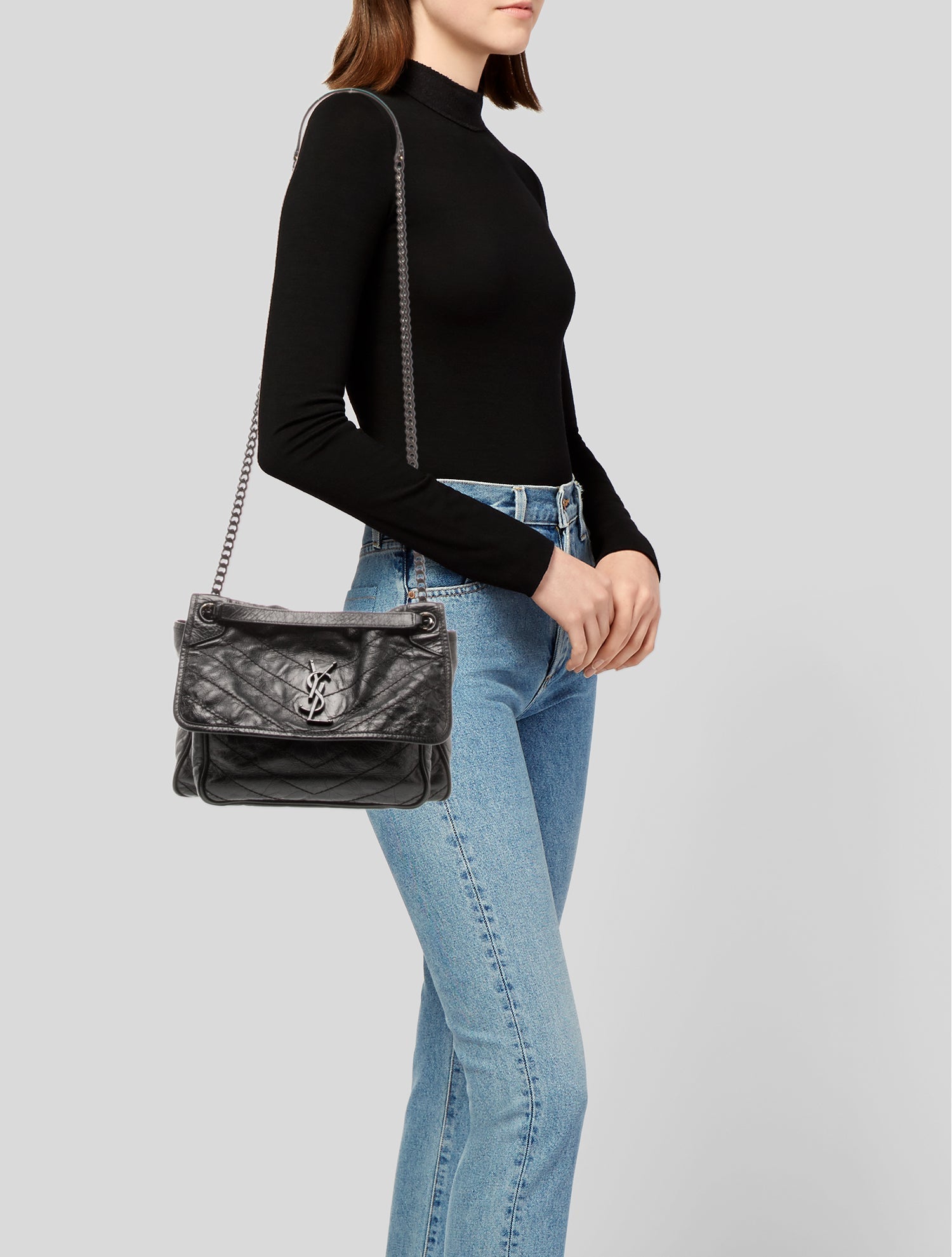 Saint Laurent Leather Niki Medium