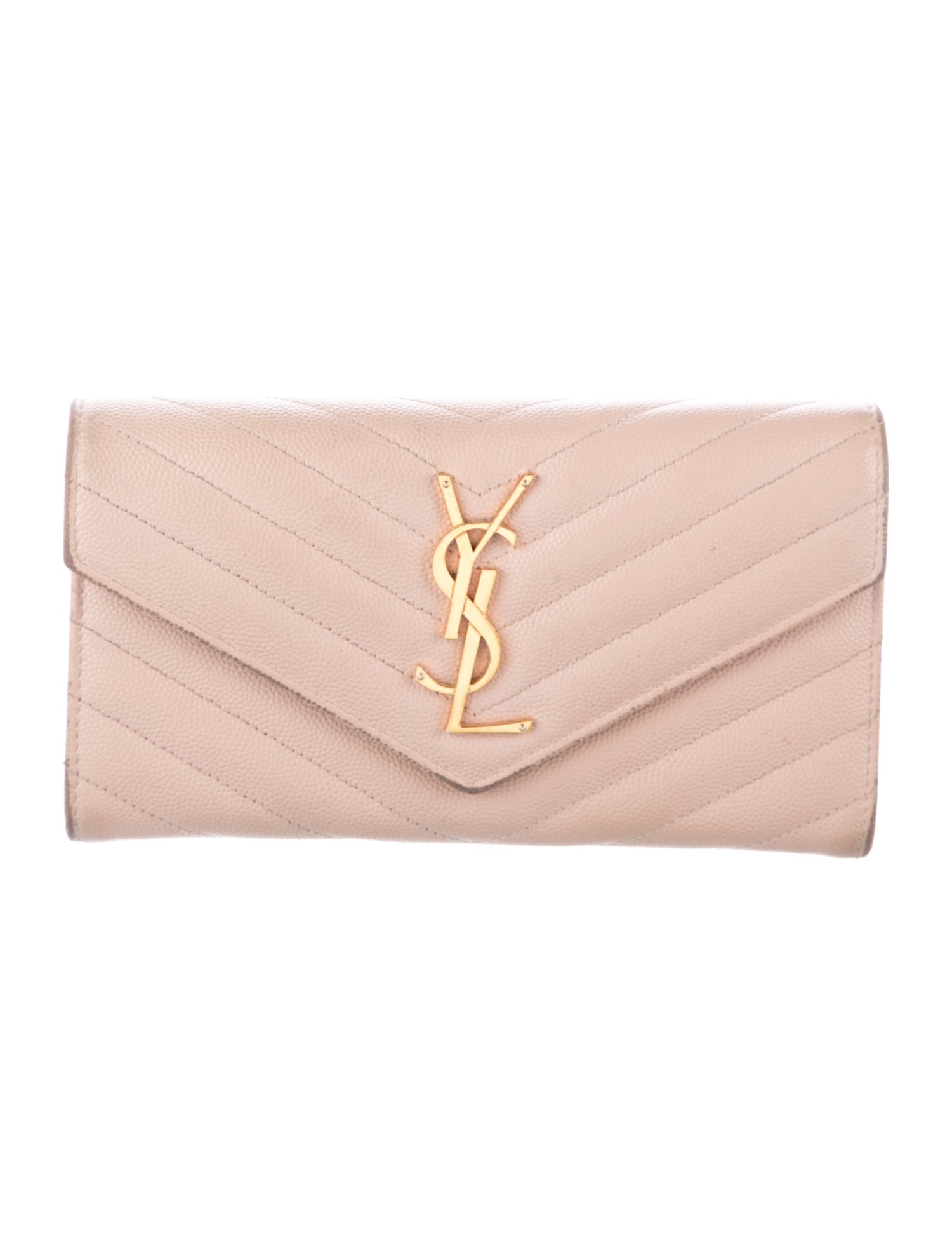 Yves Saint Laurent Leather Printed Bifold Wallet