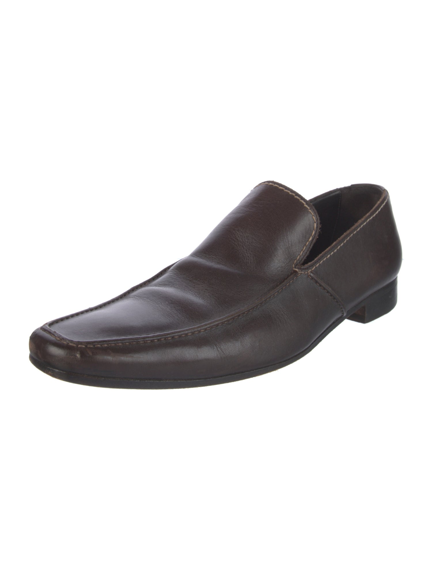 Yves Saint Laurent Leather Dress Loafers