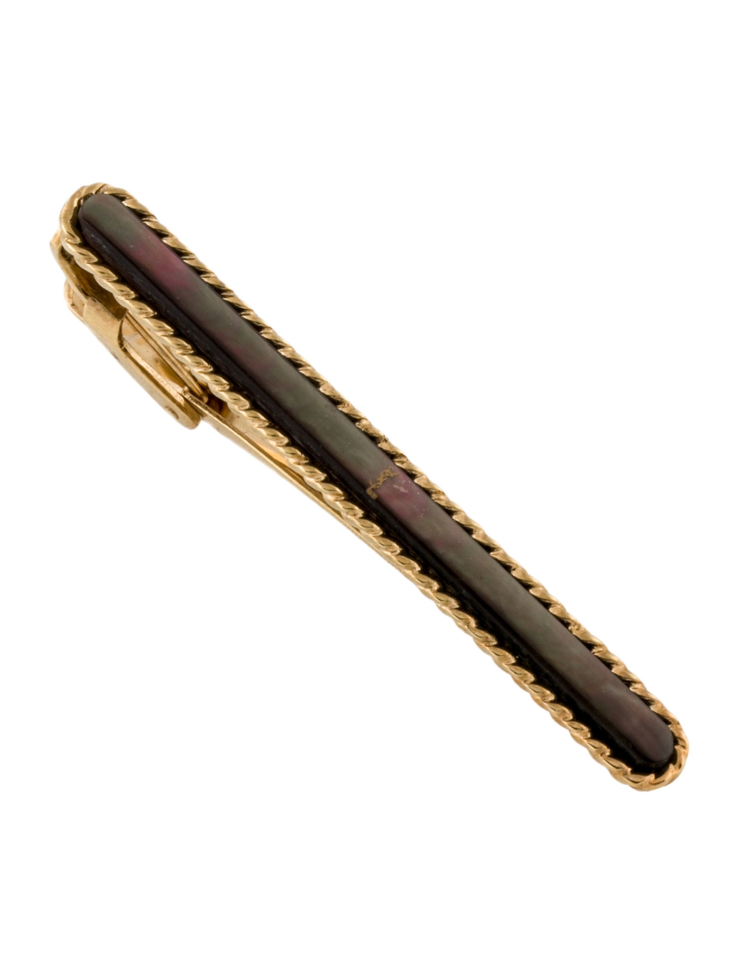 Yves Saint Laurent Vintage Pearl Cable Tie Clip