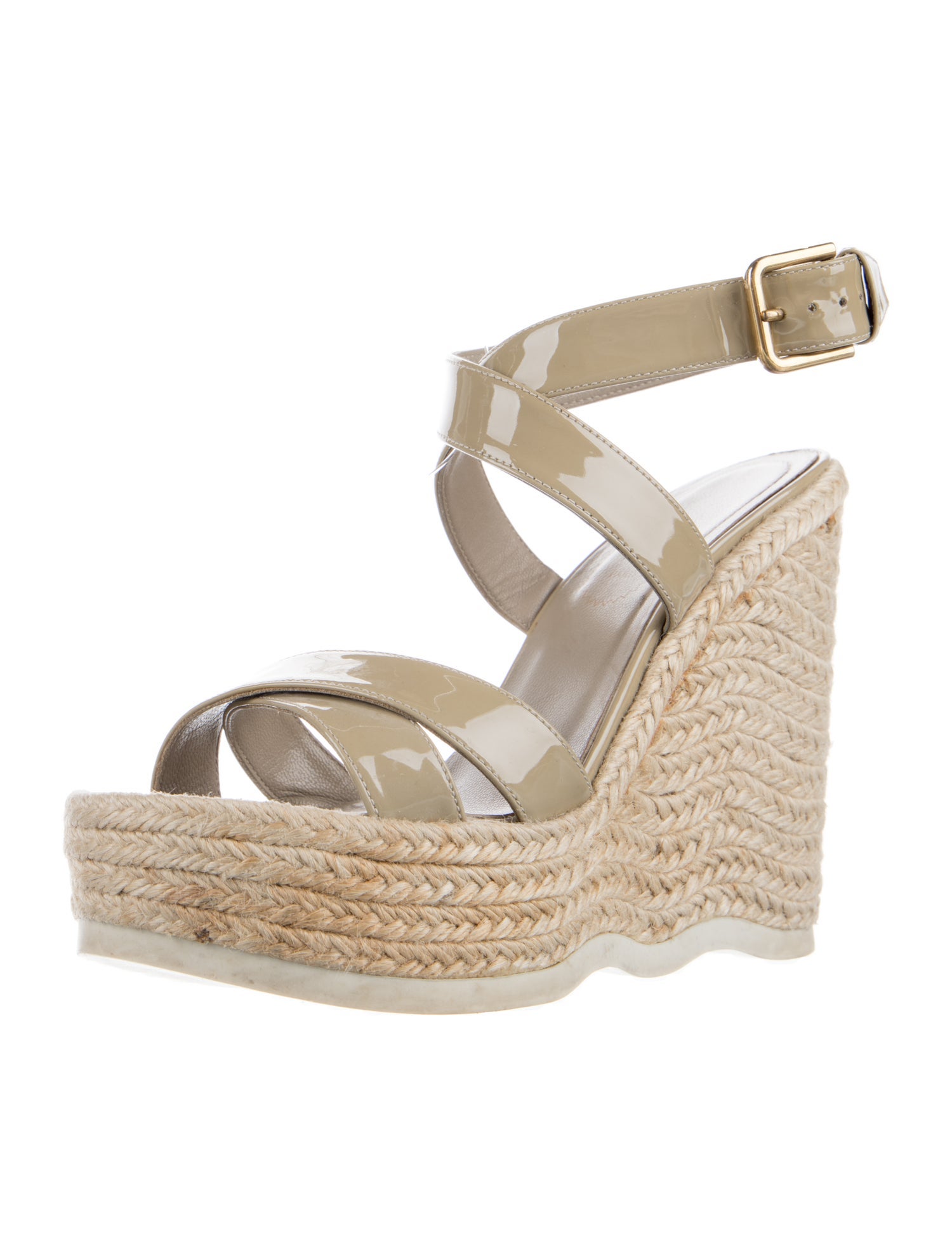 Yves Saint Laurent Patent Leather Espadrilles