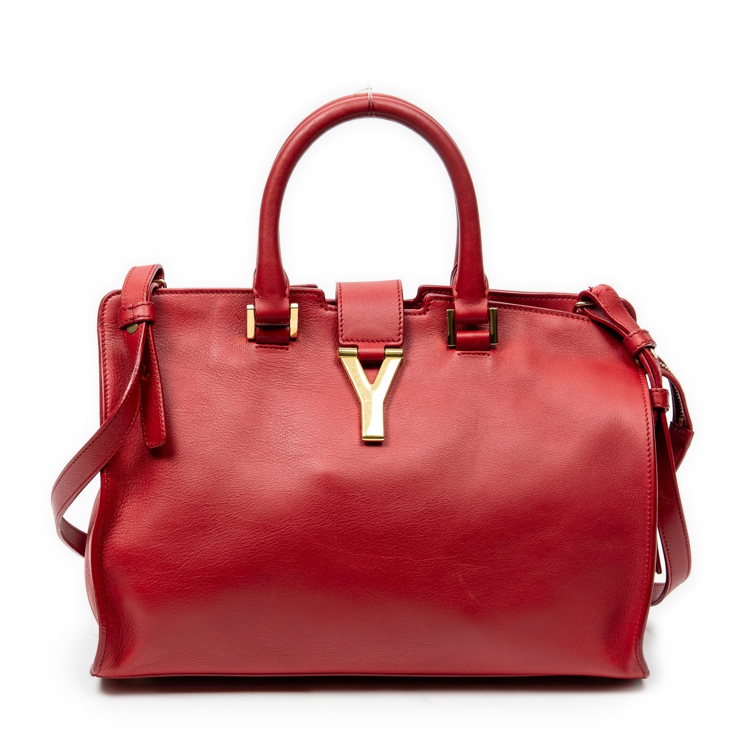 Yves Saint Laurent Leather Small Classic Y Cabas