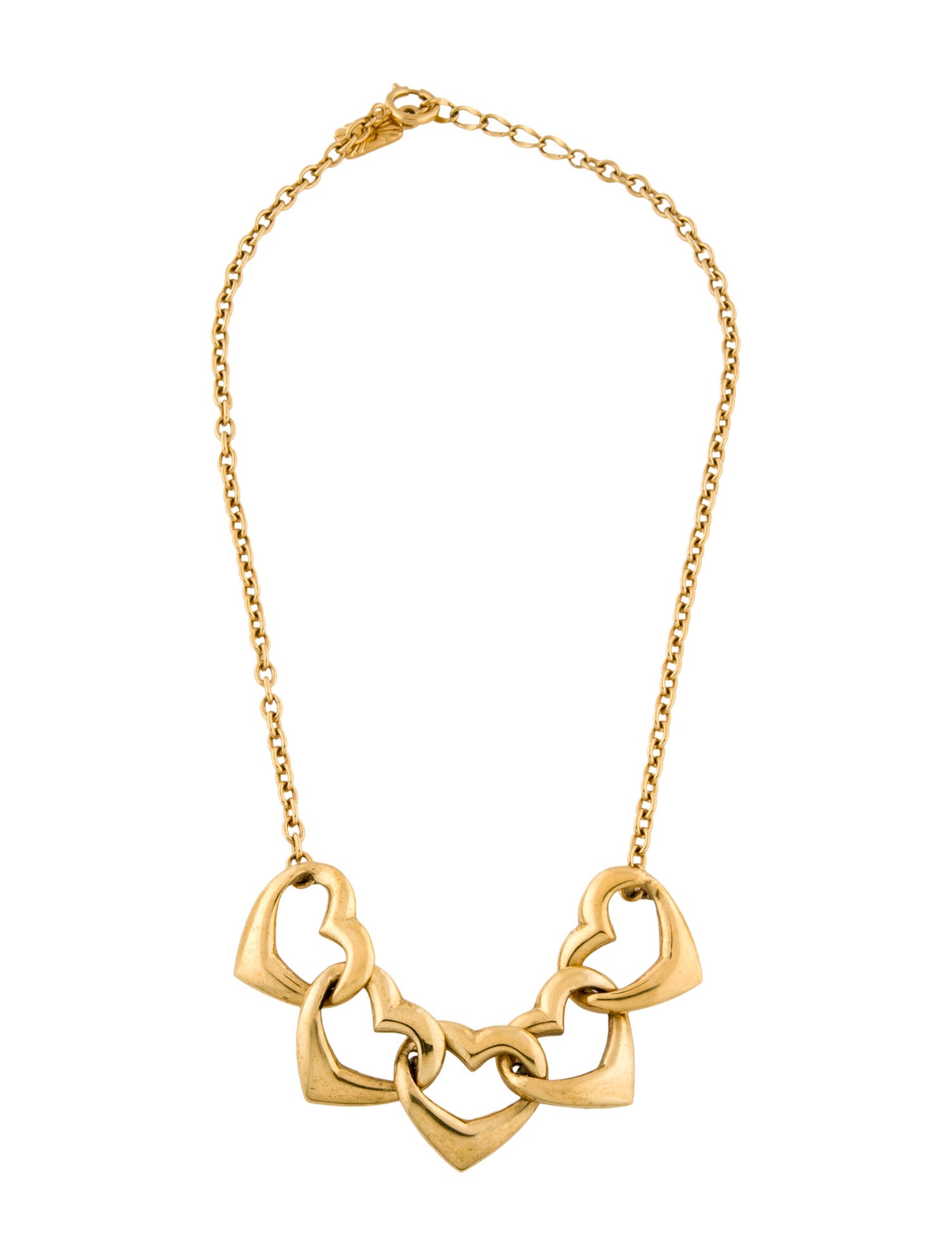 Yves Saint Laurent Vintage Heart Collar Necklace