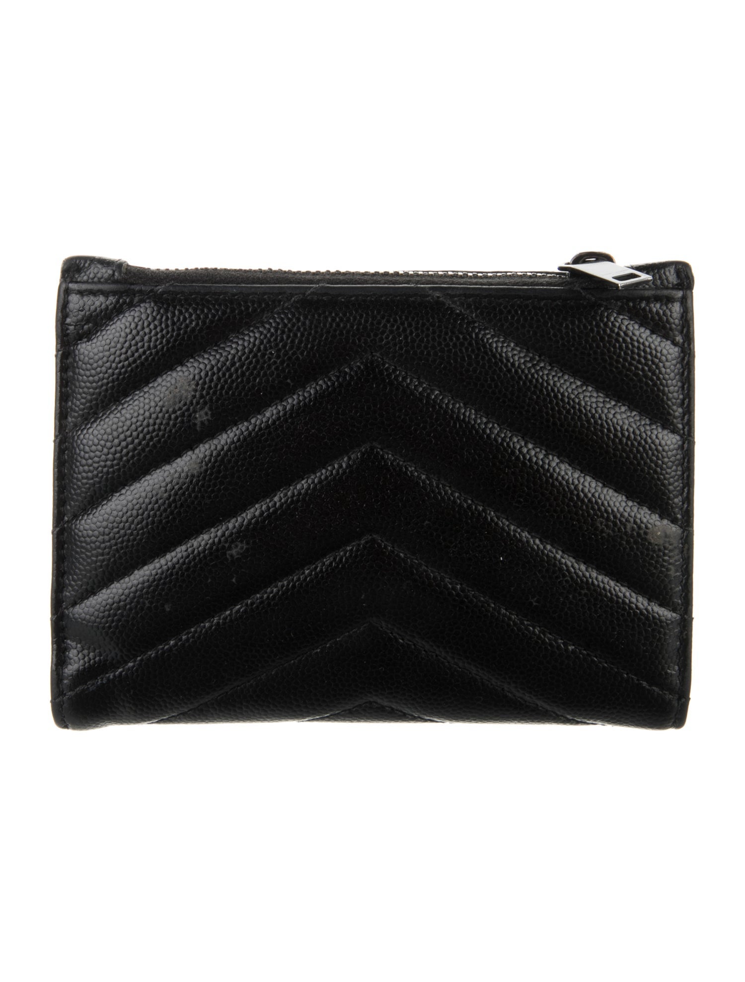 Saint Laurent Signature Logo Leather Wallet