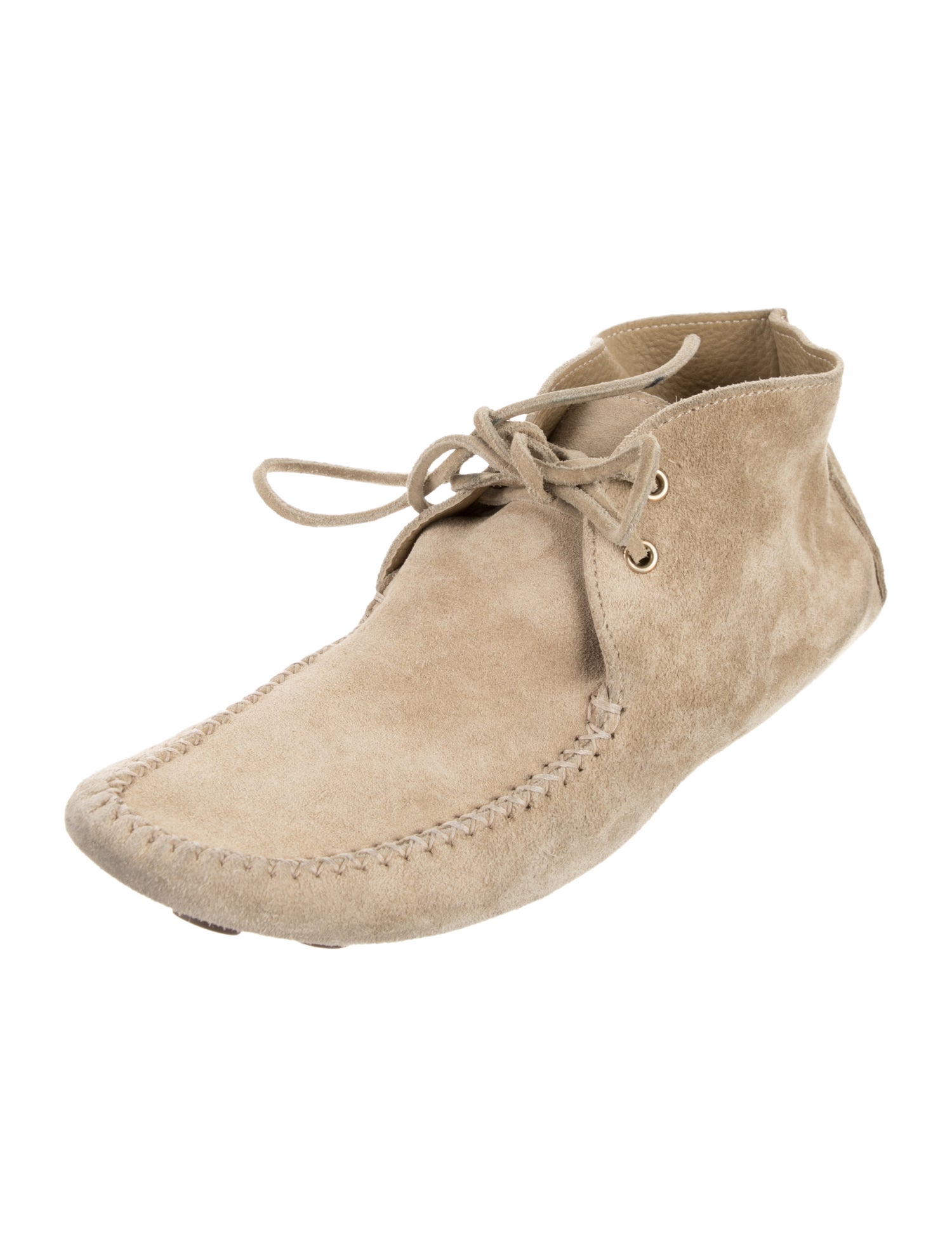 Yves Saint Laurent Suede Lace-Up Boots
