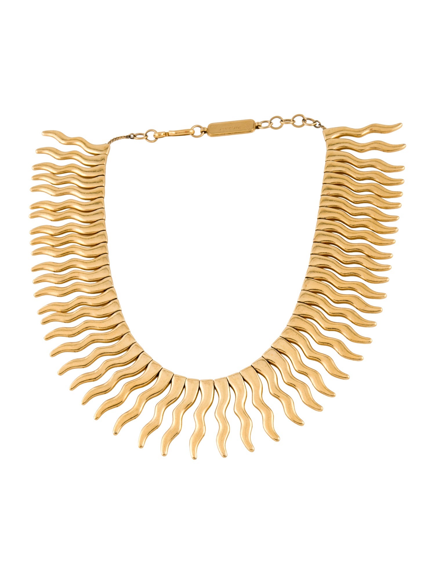 Yves Saint Laurent Vintage Numbered Sunburst Ray Limited Edition Collar Necklace