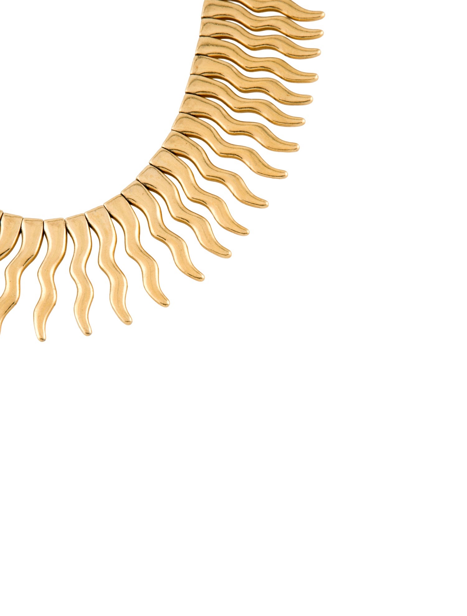 Yves Saint Laurent Vintage Numbered Sunburst Ray Limited Edition Collar Necklace