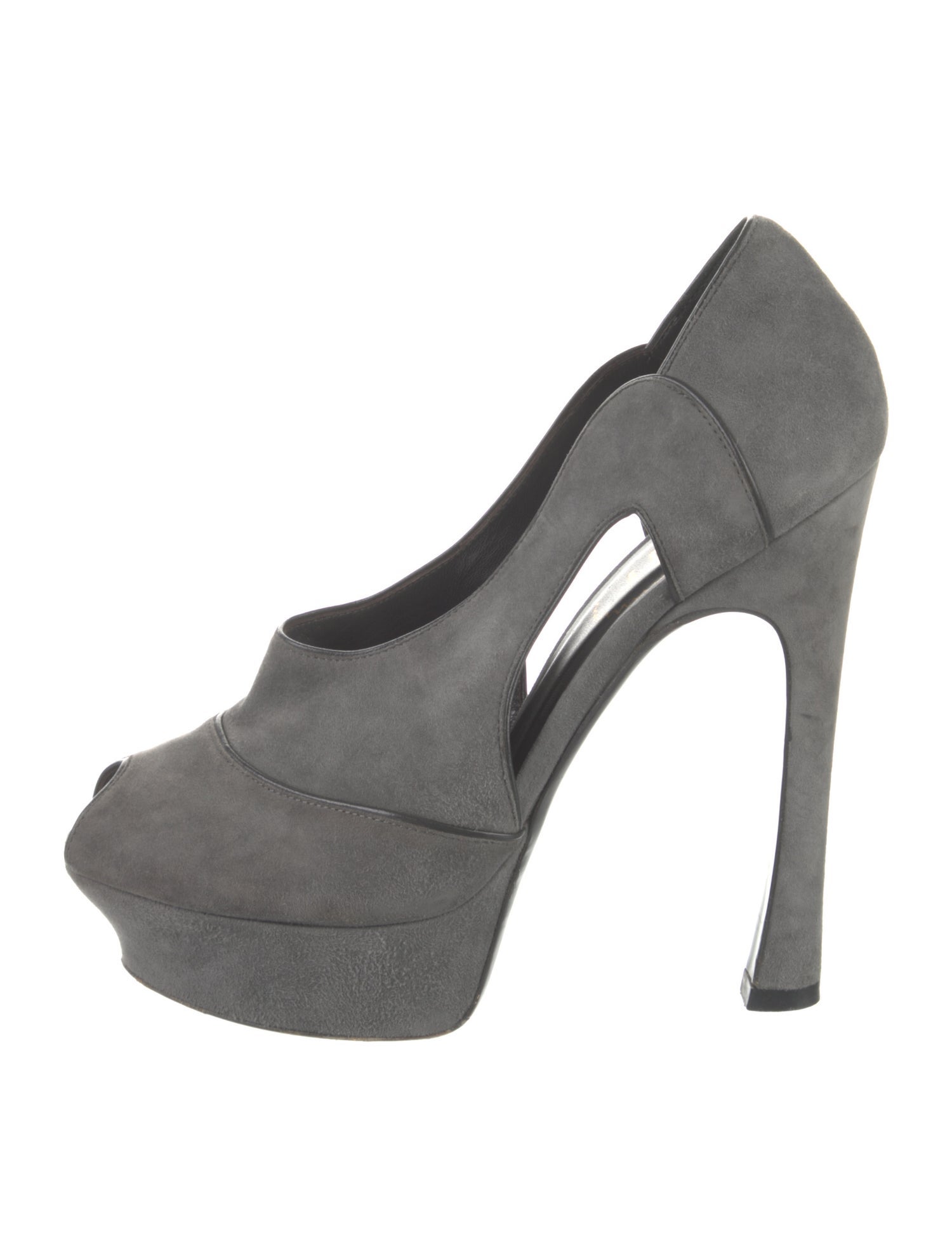 Yves Saint Laurent Suede Slingback Pumps
